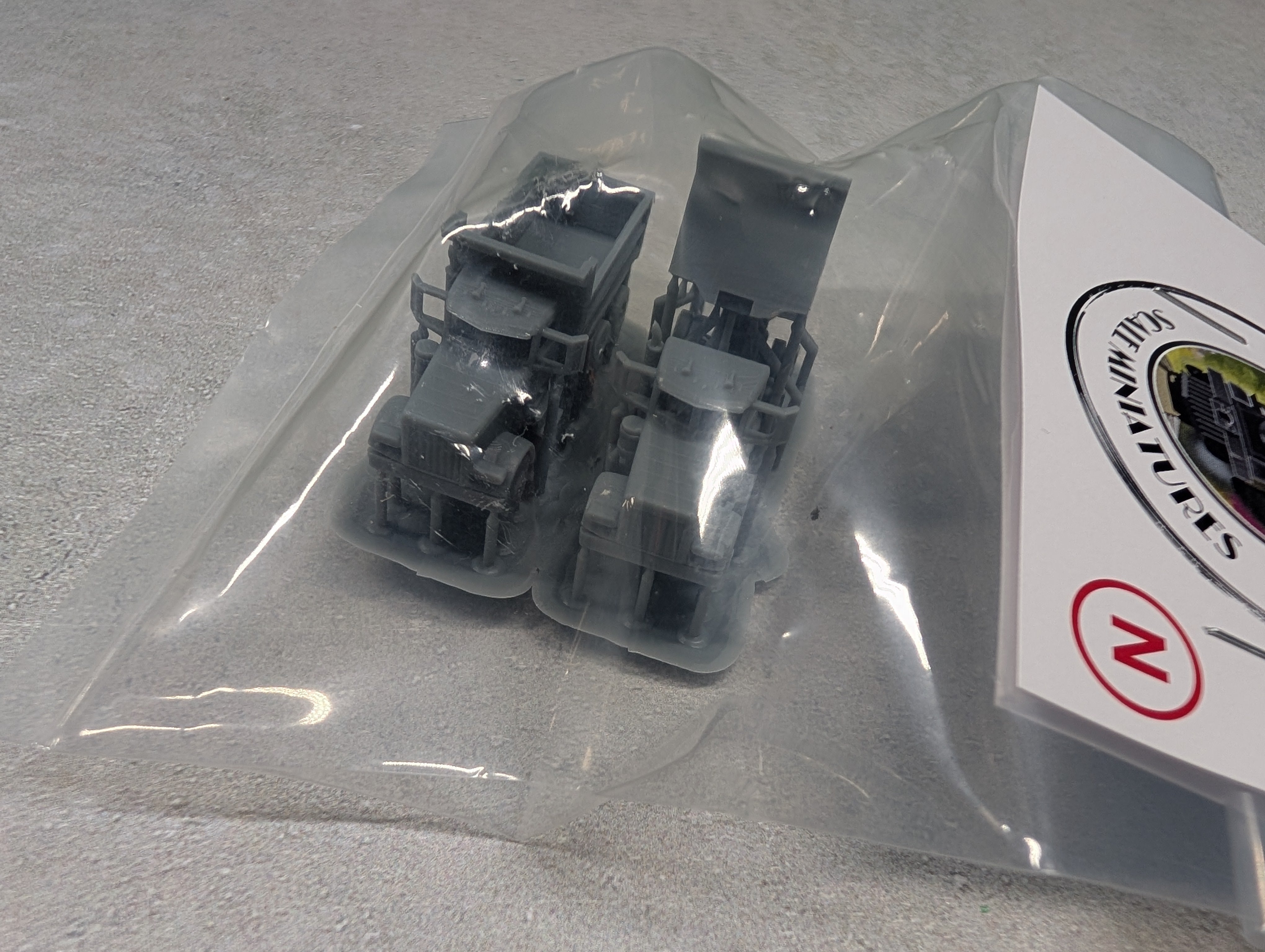 Whistle Stop Models #N9012-2 N Scale Set of Dual Axle Dump Truck, Resin 3D Printed, Highly Detailed