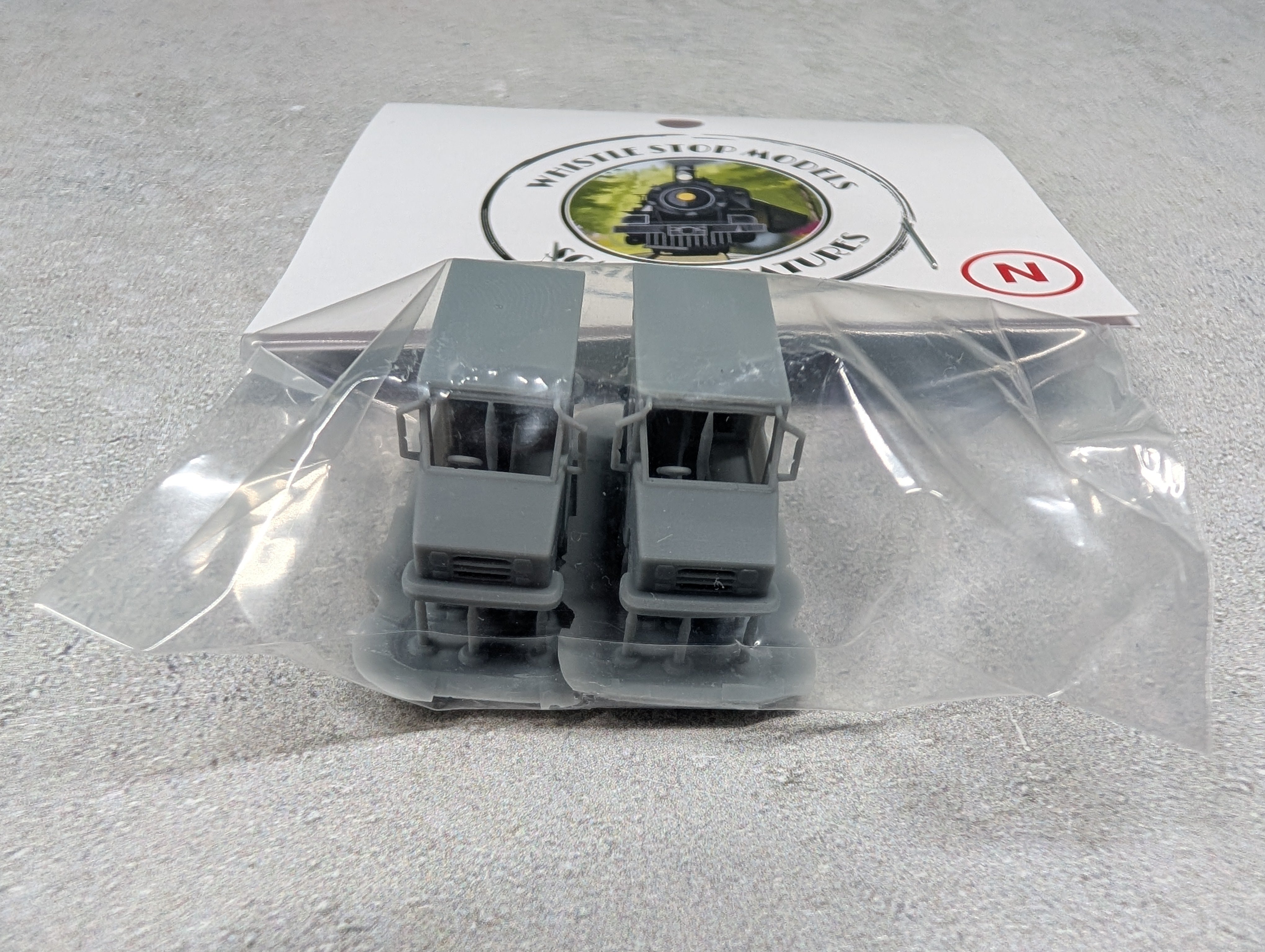 Whistle Stop Models N3024 N Scale Set of US Mail Trucks, Resin 3D Printed, Highly Detailed (2 pcs)