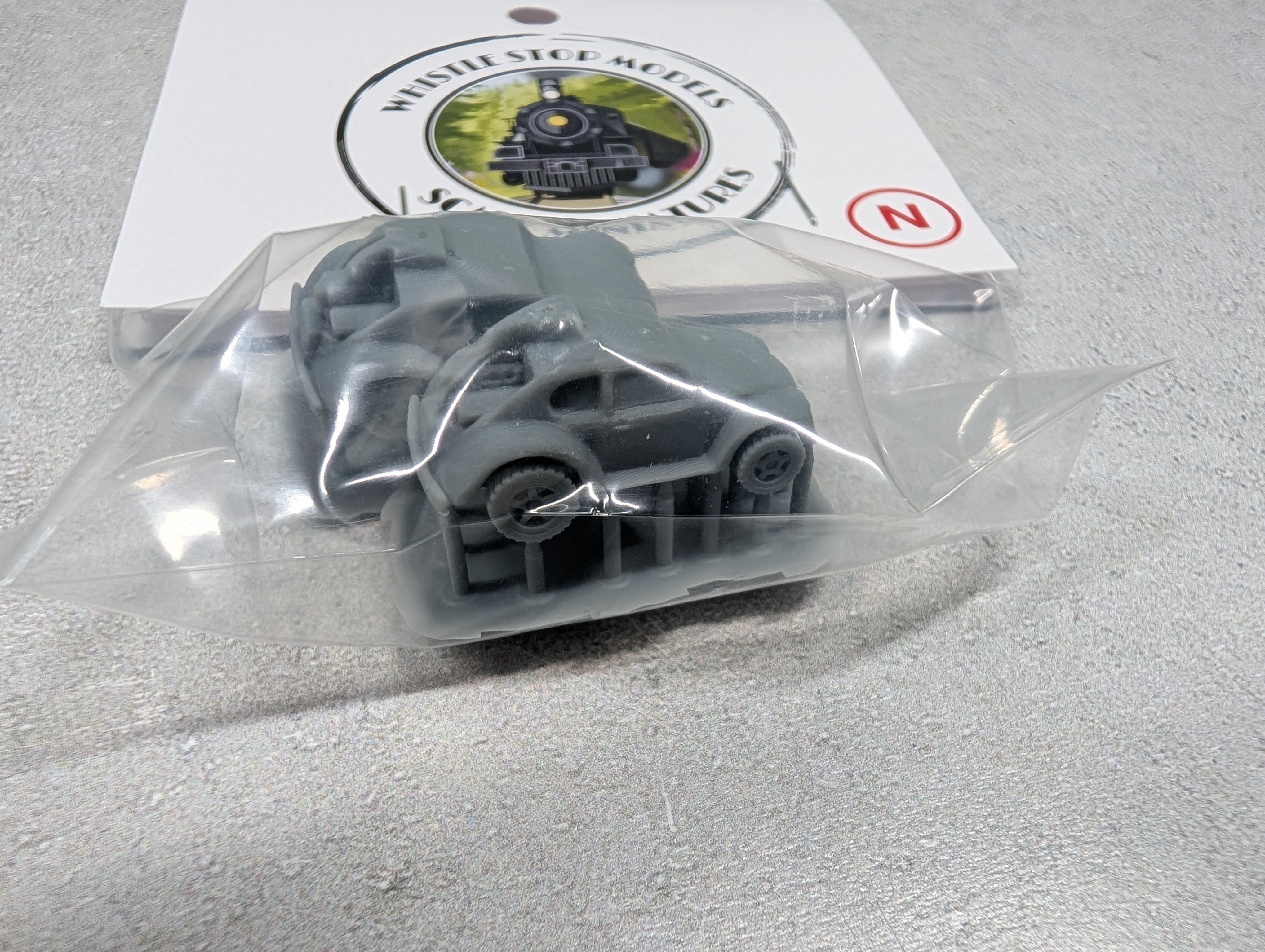 Whistle Stop Models N3012 N Scale Set of 1979 VW Bug Cars, Resin 3D Printed, Highly Detailed (2 pcs)