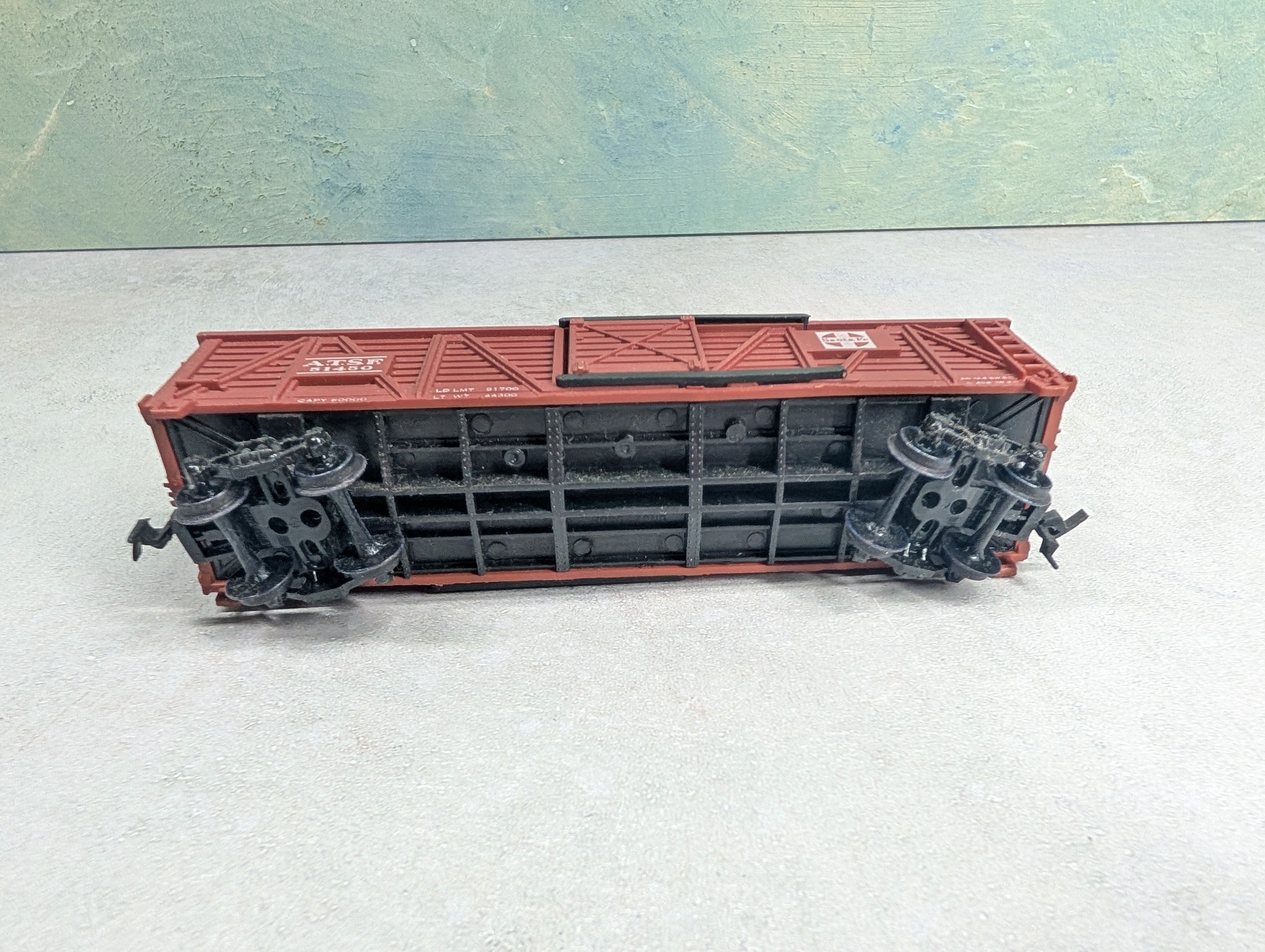 USED HO Scale Cattle Stock Car Santa Fe ATSF #51450