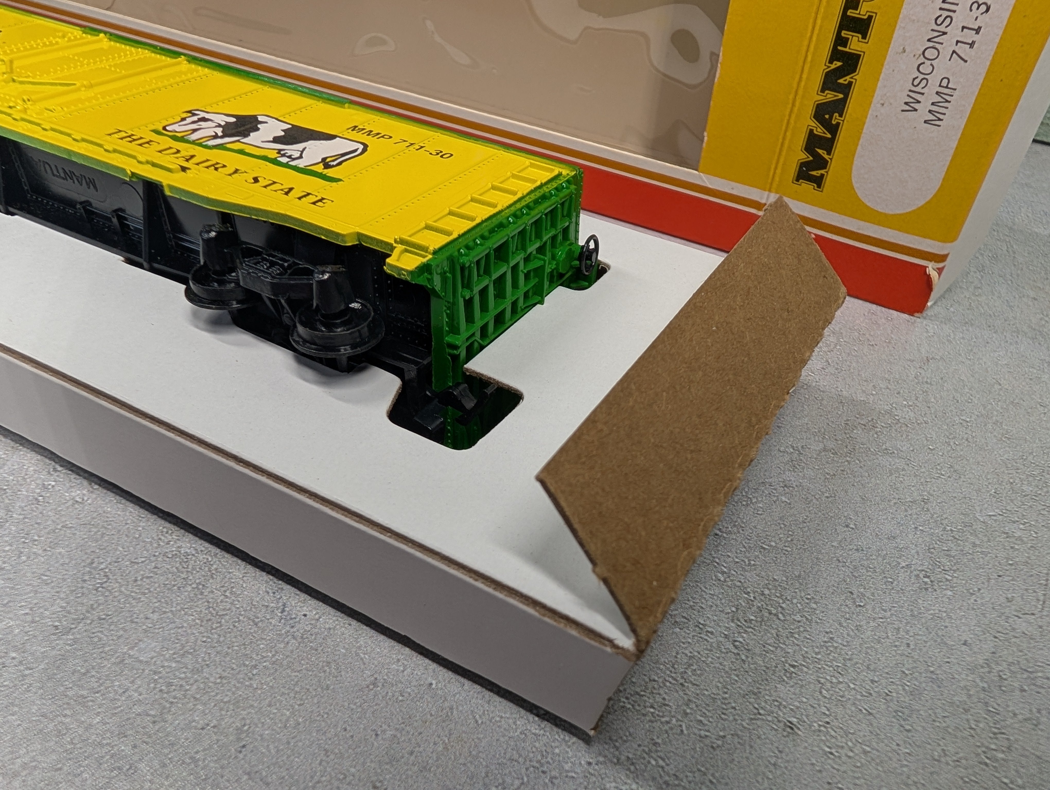 USED Mantua #711-30 HO Scale State Box Car Wisconsin The Dairy State