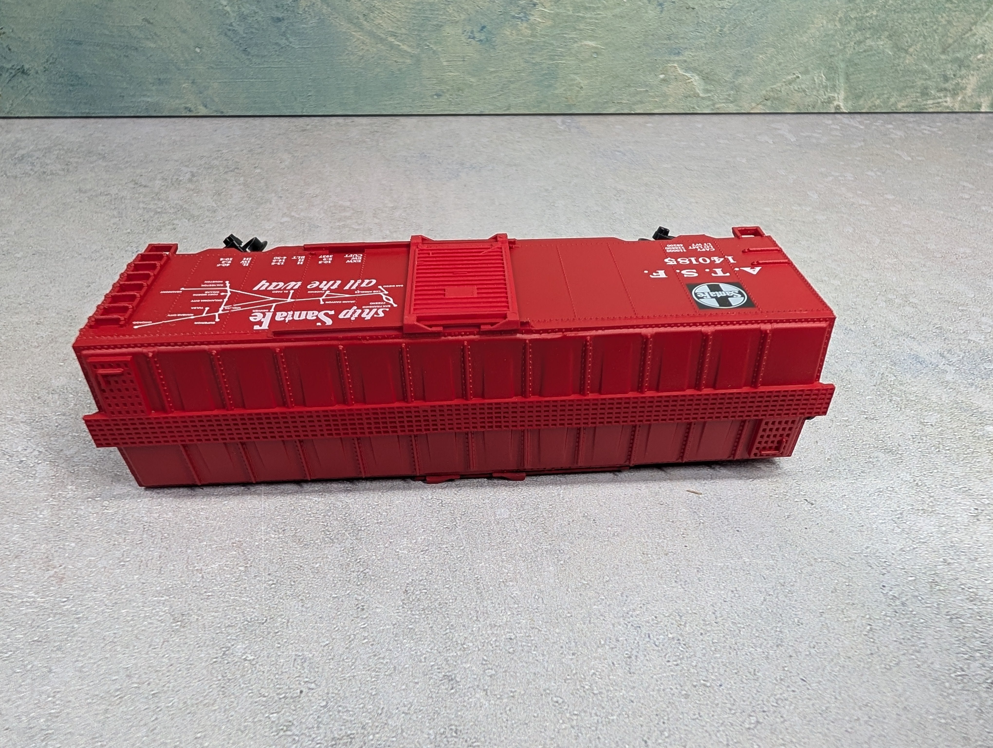 USED Bev-Bel HO Scale 40' Box Car Santa Fe ATSF #140185