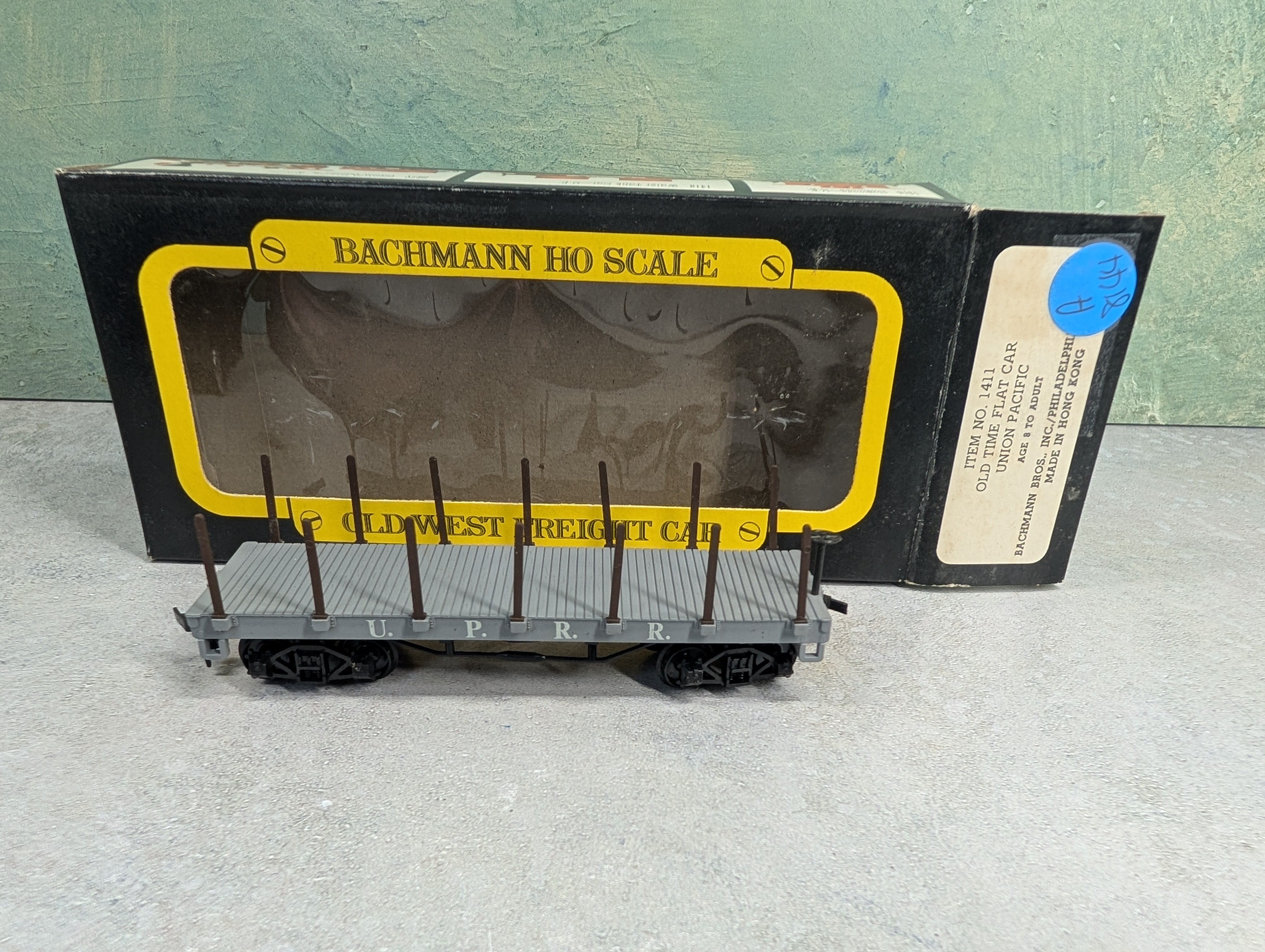 USED Bachmann 1411 HO Scale Old Time Flat Car Union Pacific