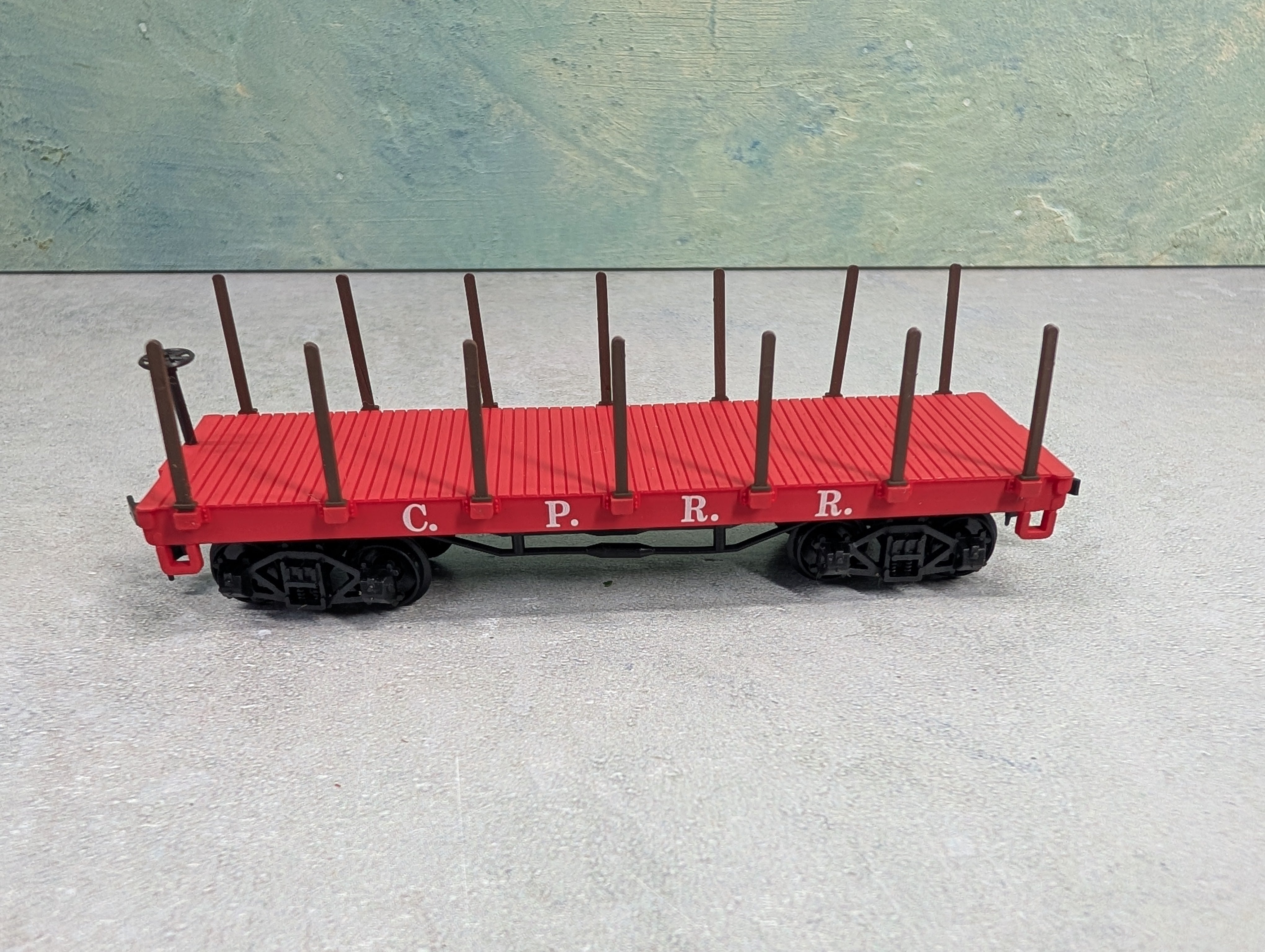 USED Bachmann 1416 HO Scale Old Time Flat Car Central Pacific