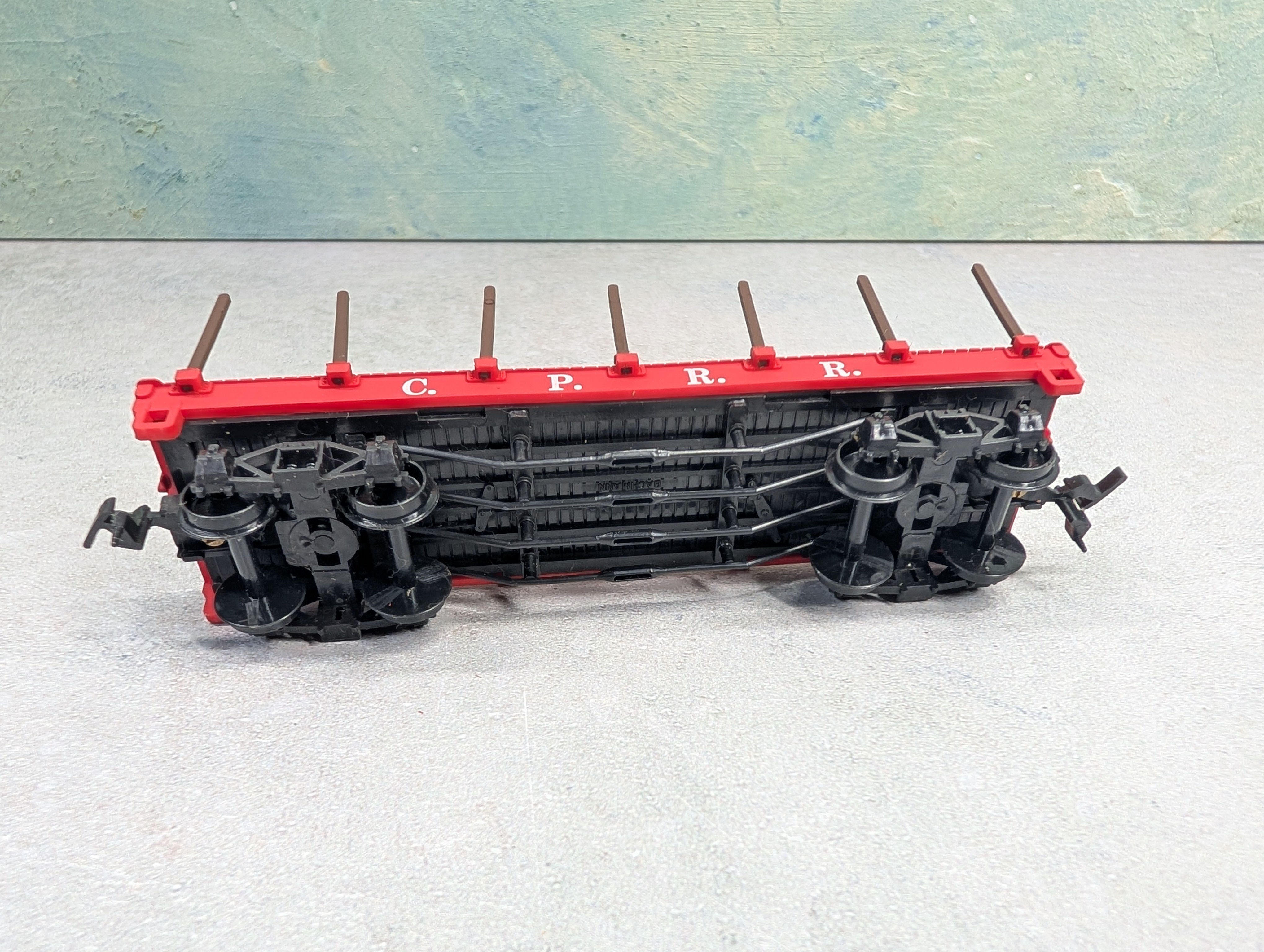 USED Bachmann 1416 HO Scale Old Time Flat Car Central Pacific