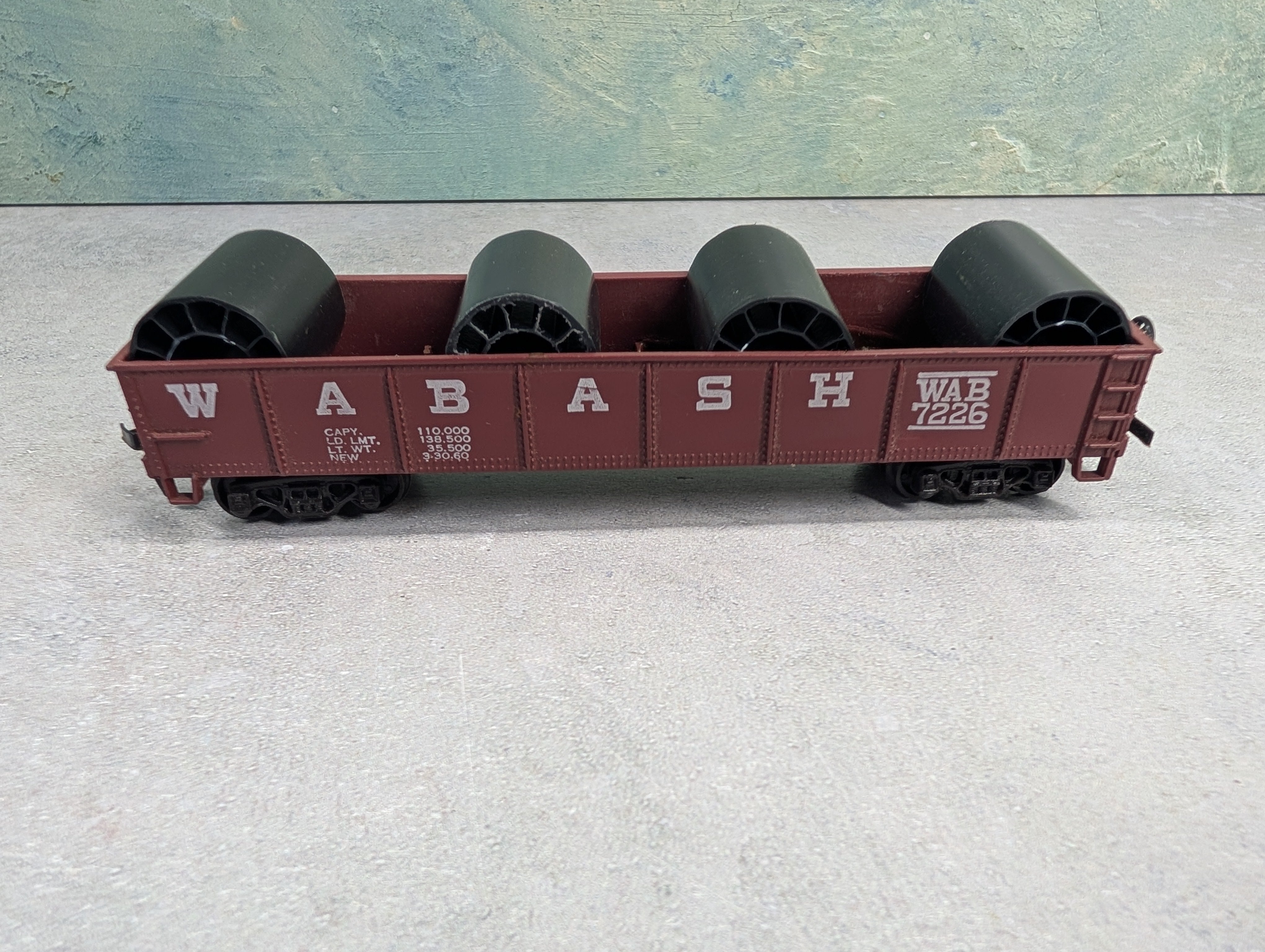 USED Varney HO Scale 40' Gondola Wabash WAB #7226