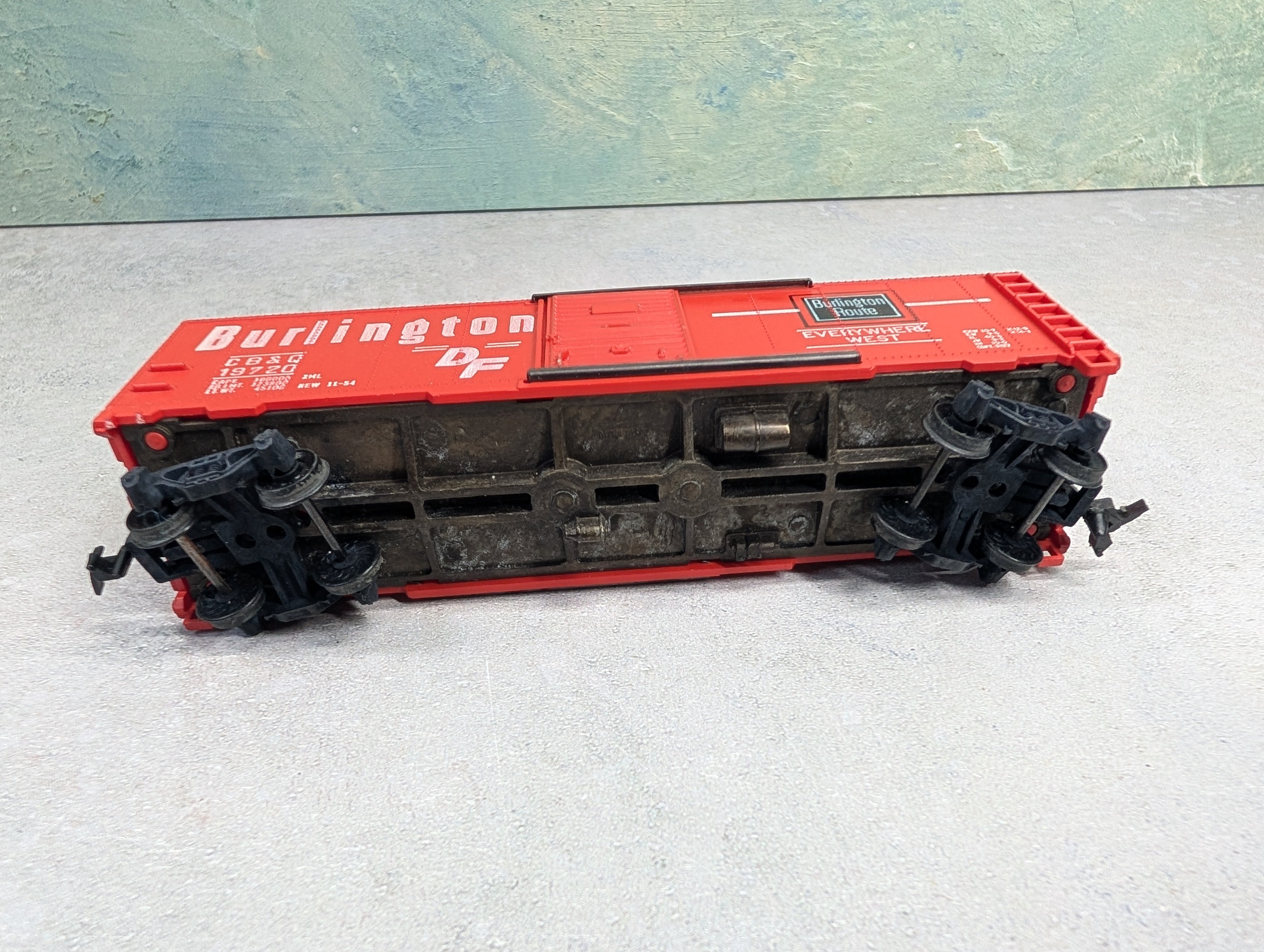 USED Mantua HO Scale 40' Box Car Burlington CB&Q #19720