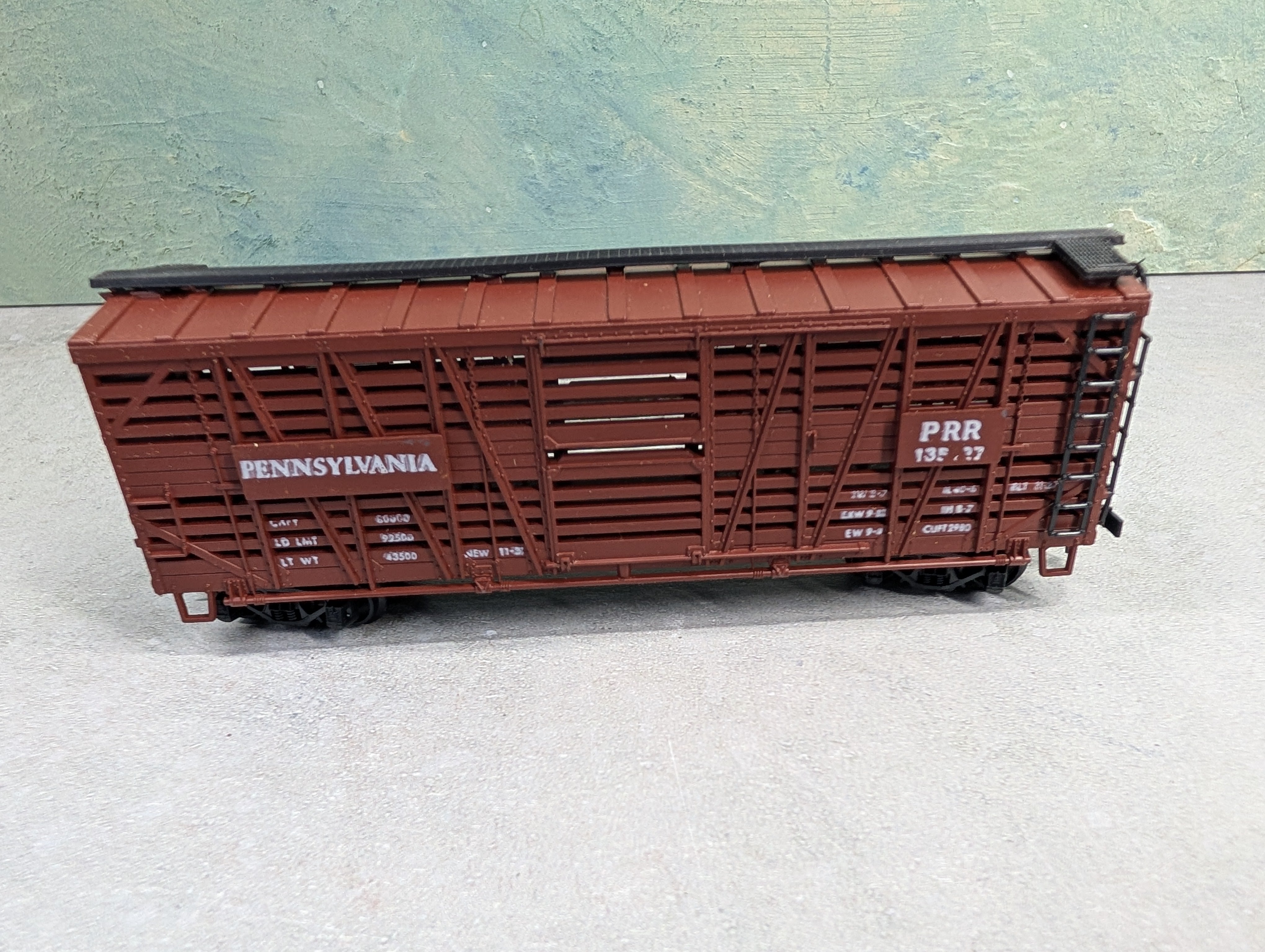 USED Model Power HO Scale 40' Stock Car Pennsylvania