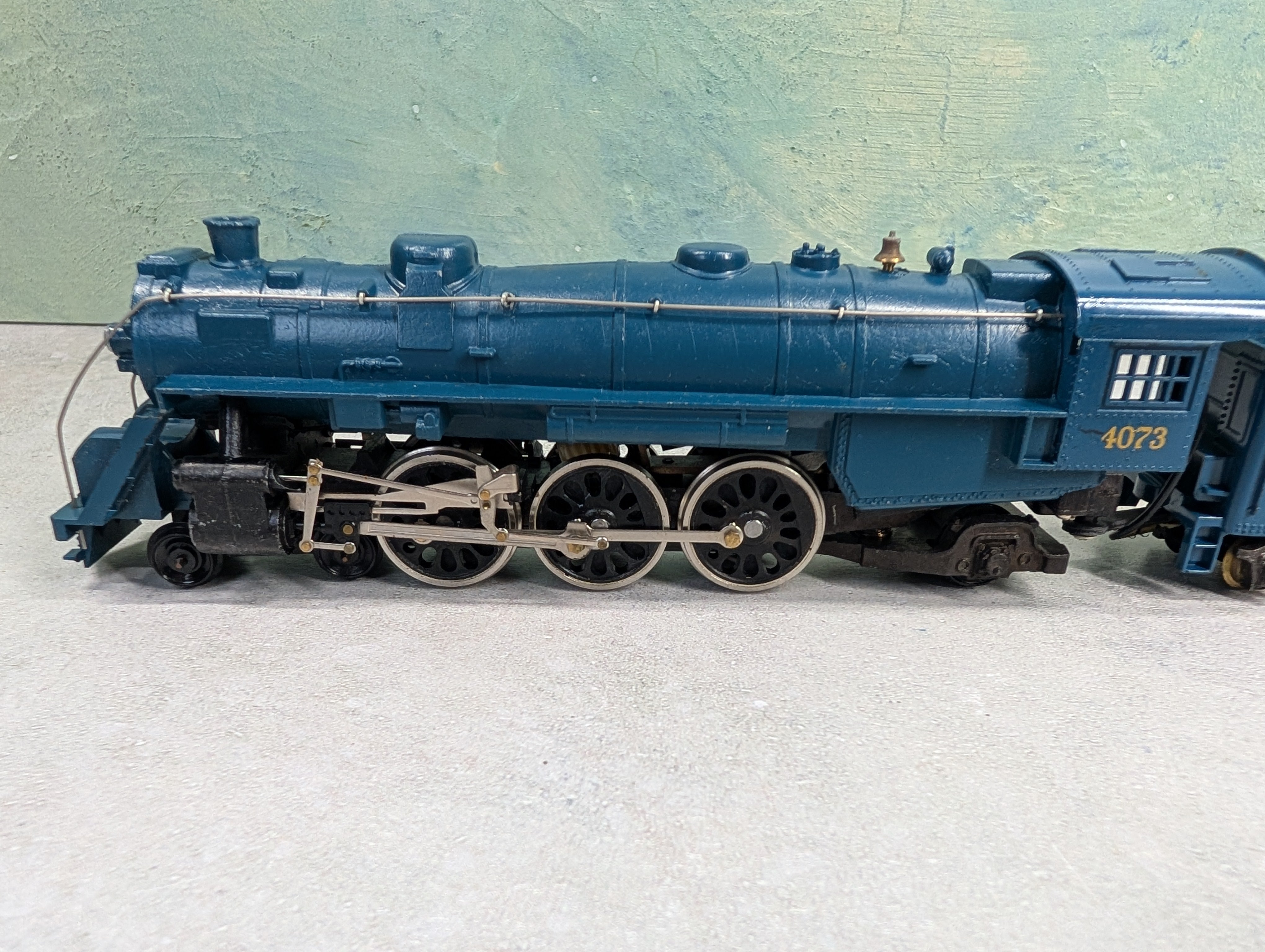 USED Tyco HO Scale Pacific Steam Locomotive Baltimore and Ohio #4073 Parts/Repairs DC