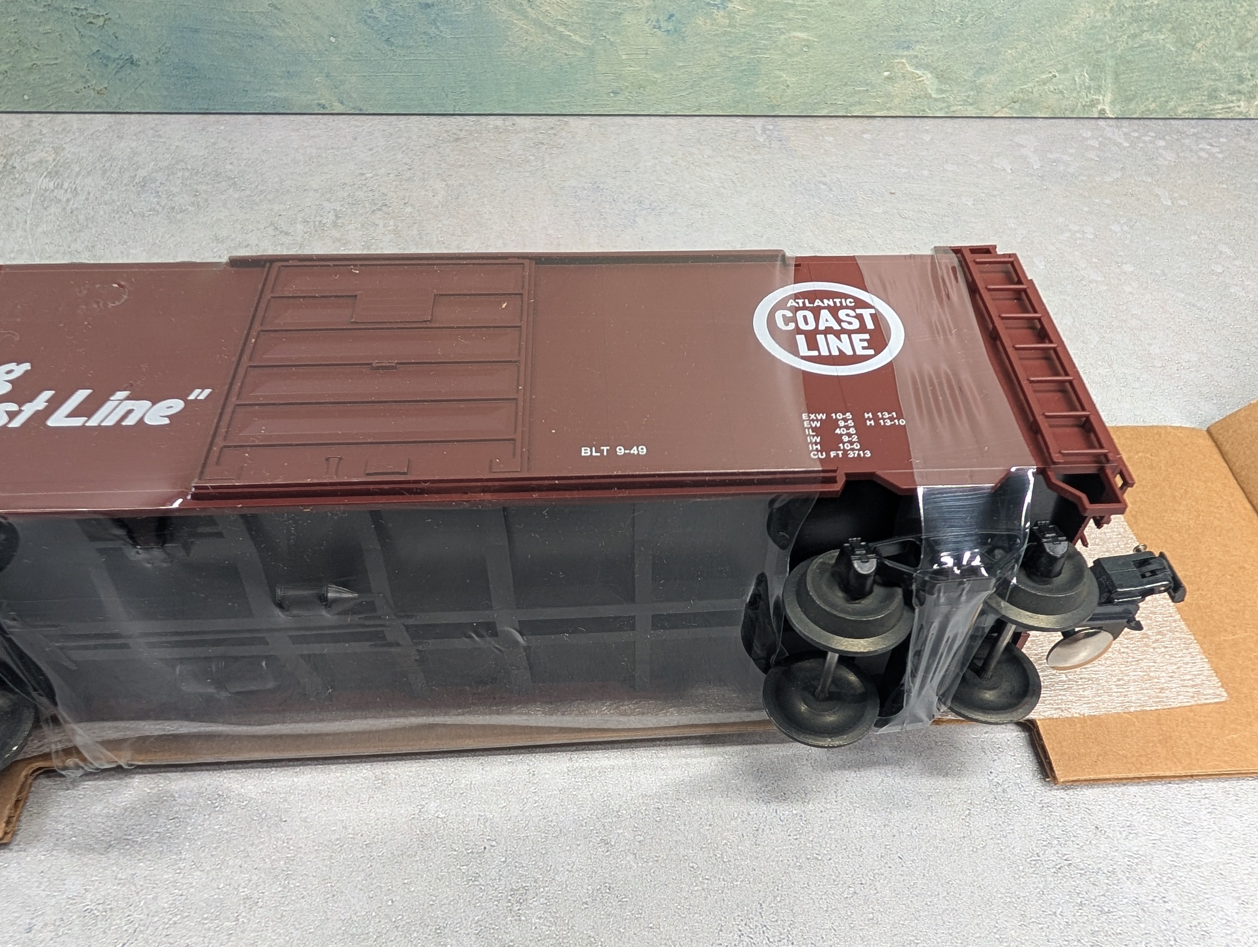 USED Weaver 2023 O 40' Box Car Atlantic Coast Line ACL #36582 P&D Custom Car - Hi-Rail