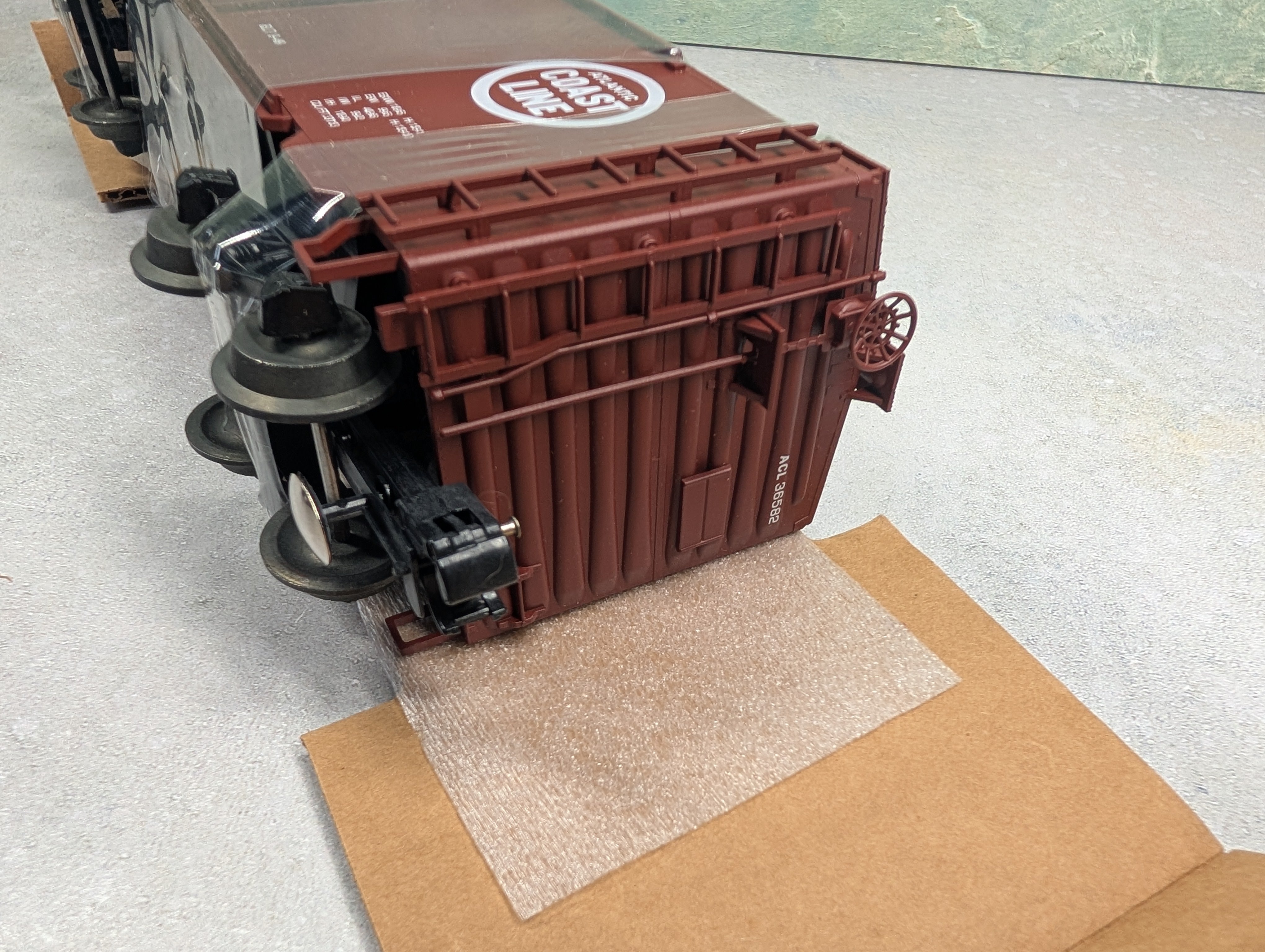 USED Weaver 2023 O 40' Box Car Atlantic Coast Line ACL #36582 P&D Custom Car - Hi-Rail