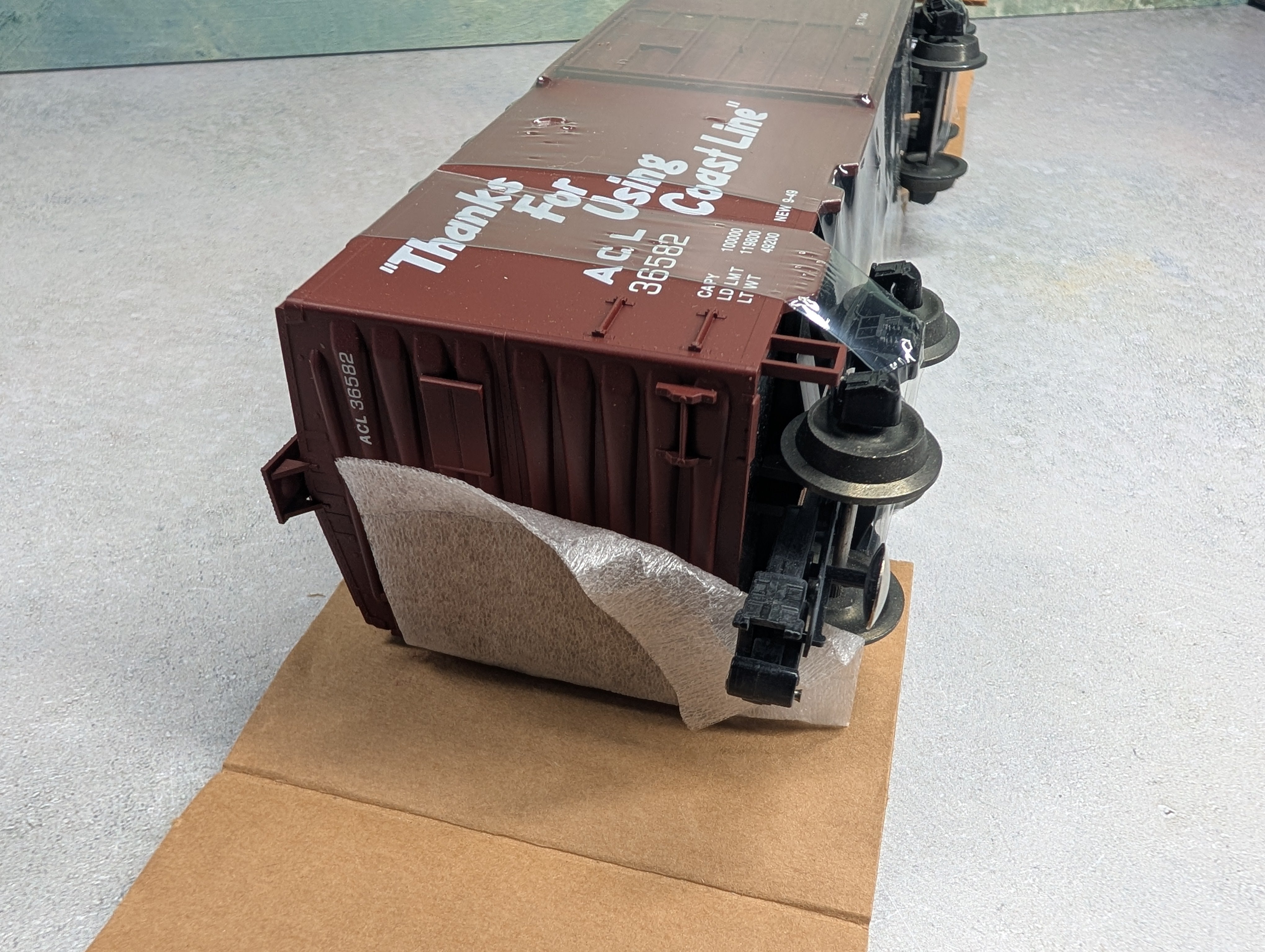 USED Weaver 2023 O 40' Box Car Atlantic Coast Line ACL #36582 P&D Custom Car - Hi-Rail