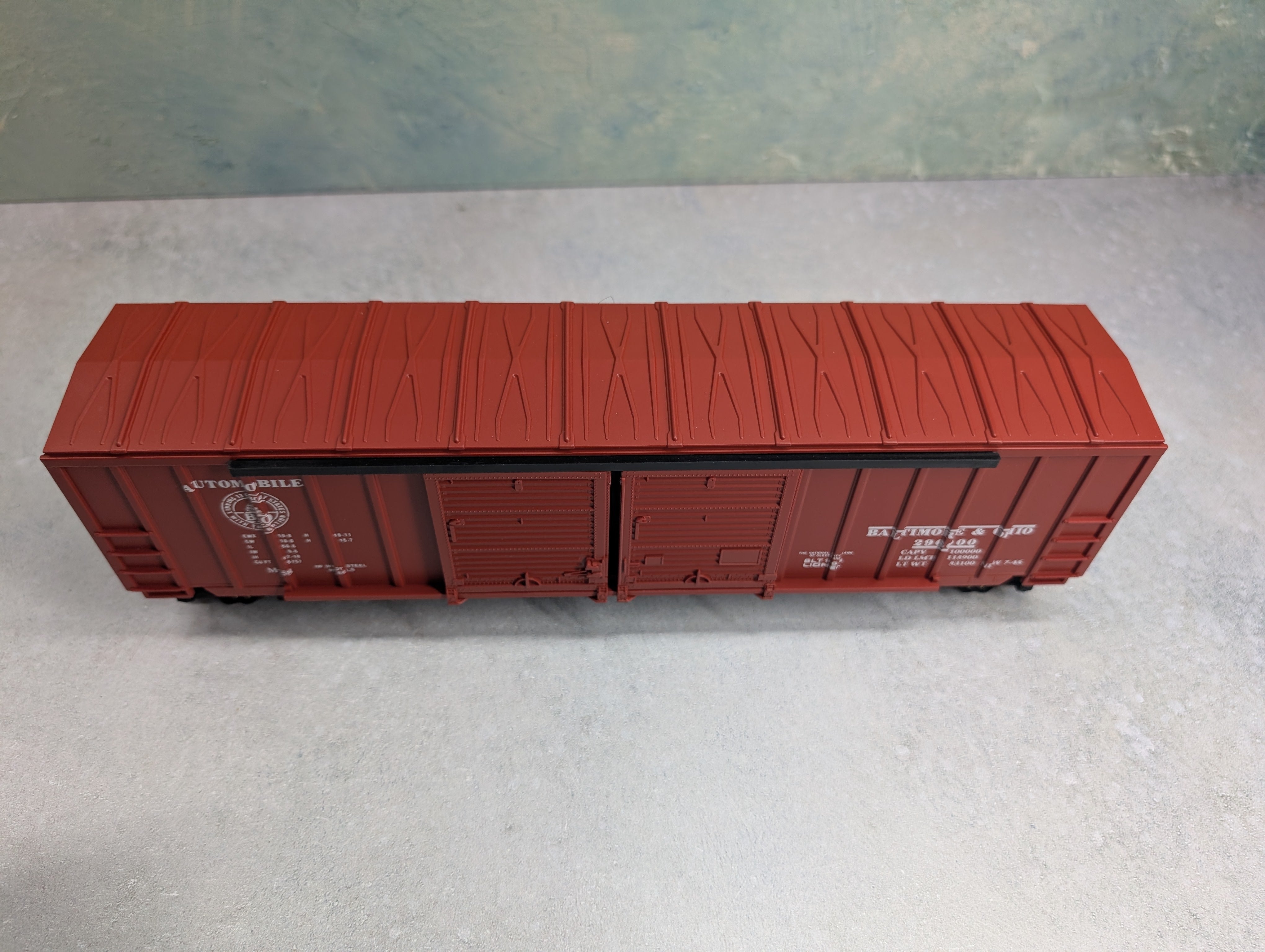 USED Lionel 6-17209 O Double Door Box Car Baltimore and Ohio #296000
