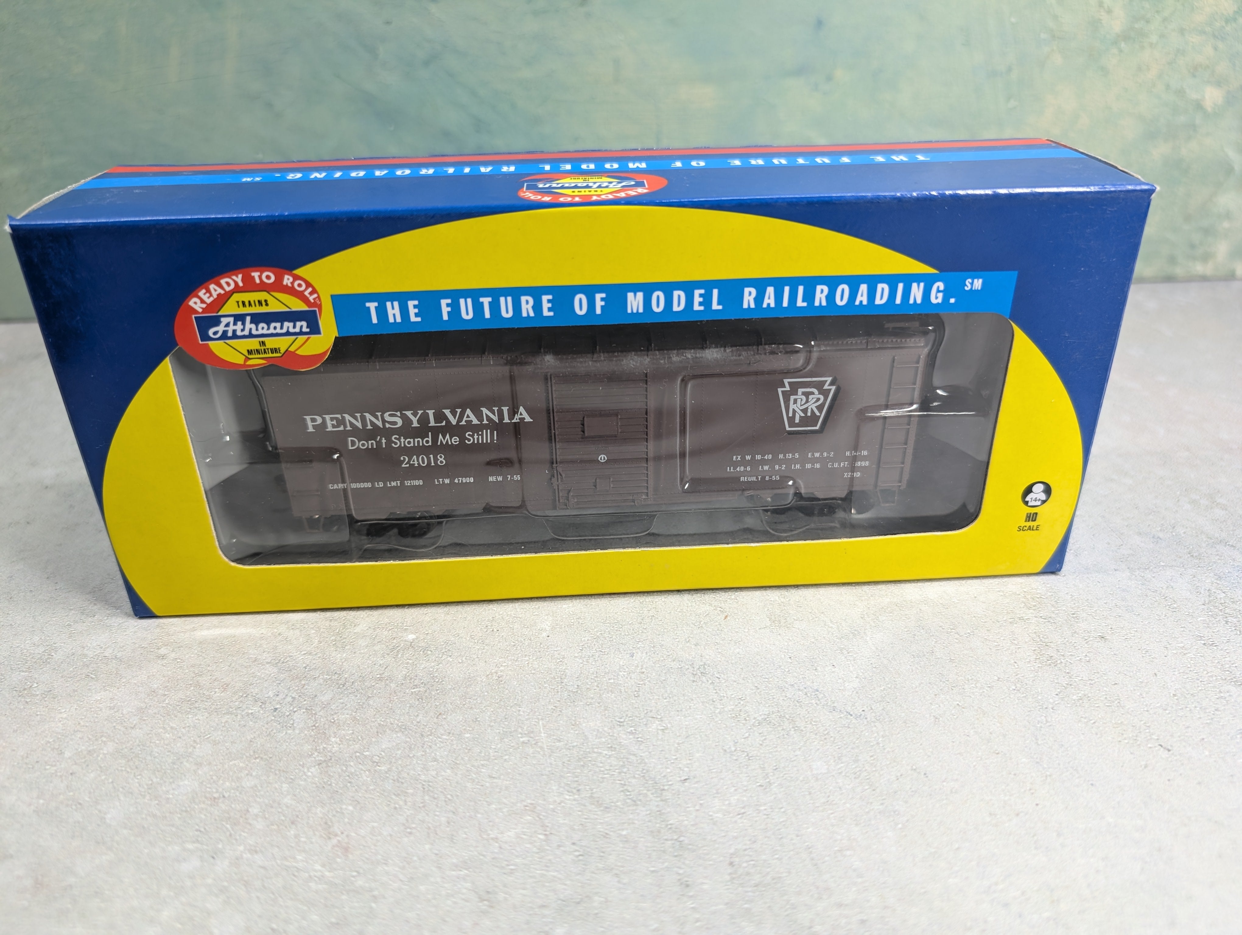 USED Athearn 70052 HO Scale 40' Youngstown Steel Door Box Car Pennsylvania #24018 Don't Stand Me Still!