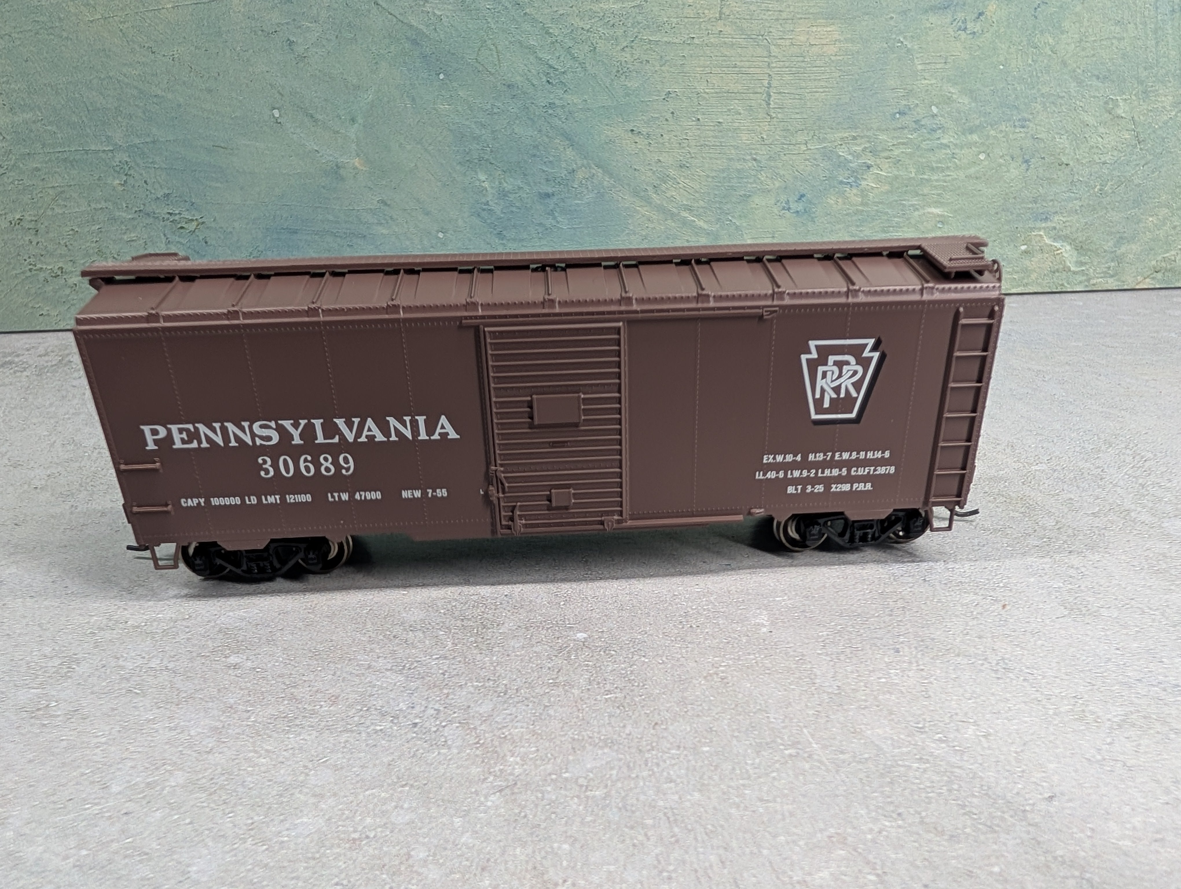 USED Athearn 70067 HO Scale 40' Youngstown Steel Door Box Car Pennsylvania #30689