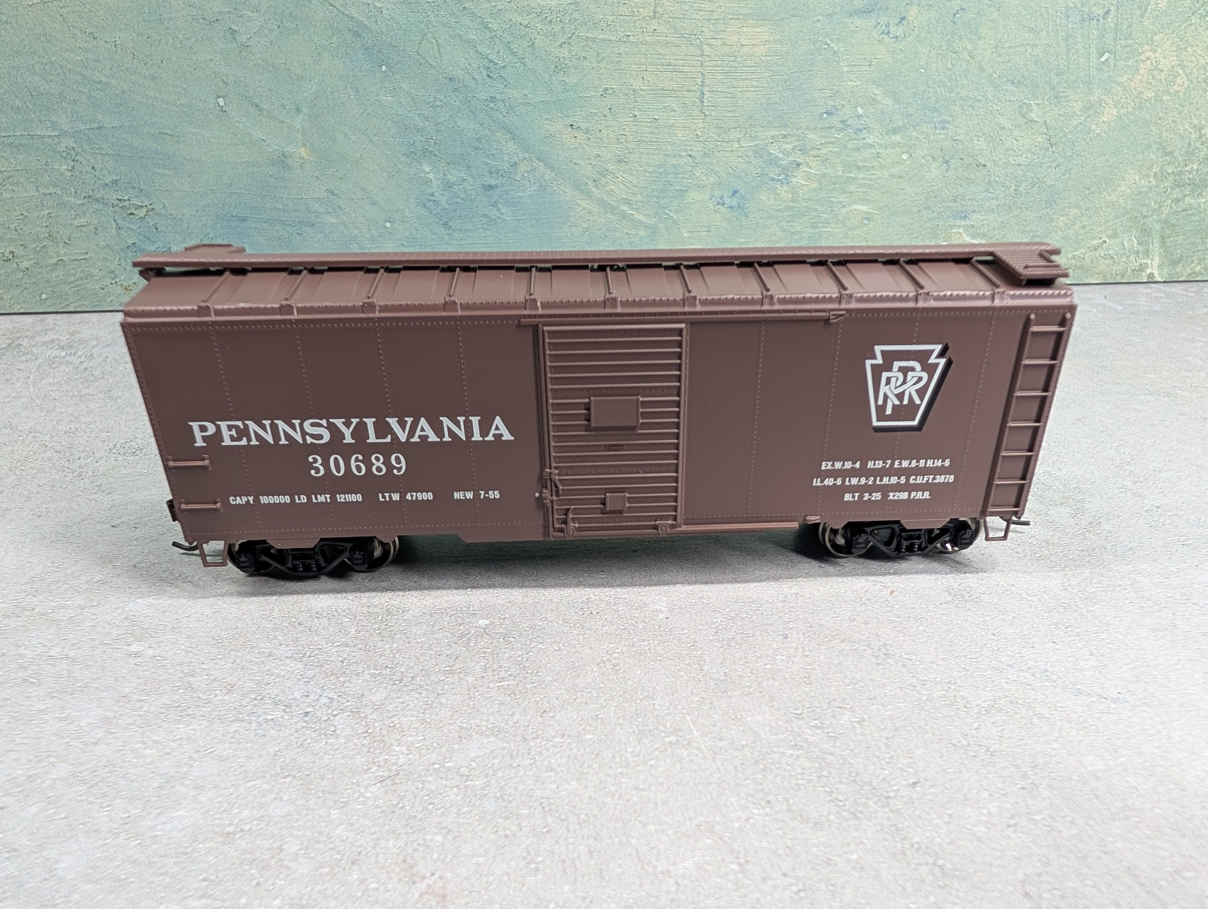 USED Athearn 70067 HO Scale 40' Youngstown Steel Door Box Car Pennsylvania #30689
