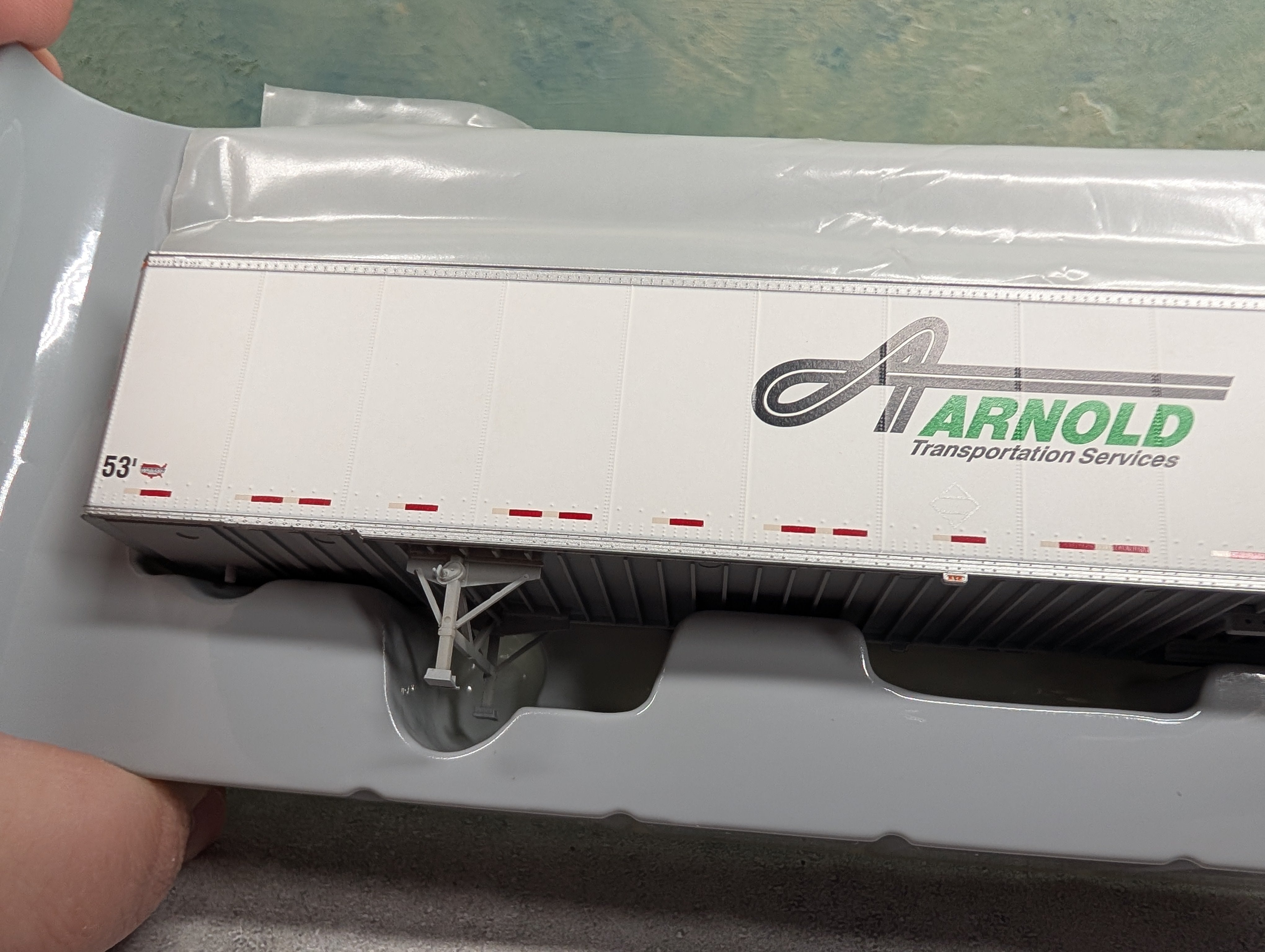 USED Athearn 29806 HO Scale 53' Duraplate Trailer Arnold #601169