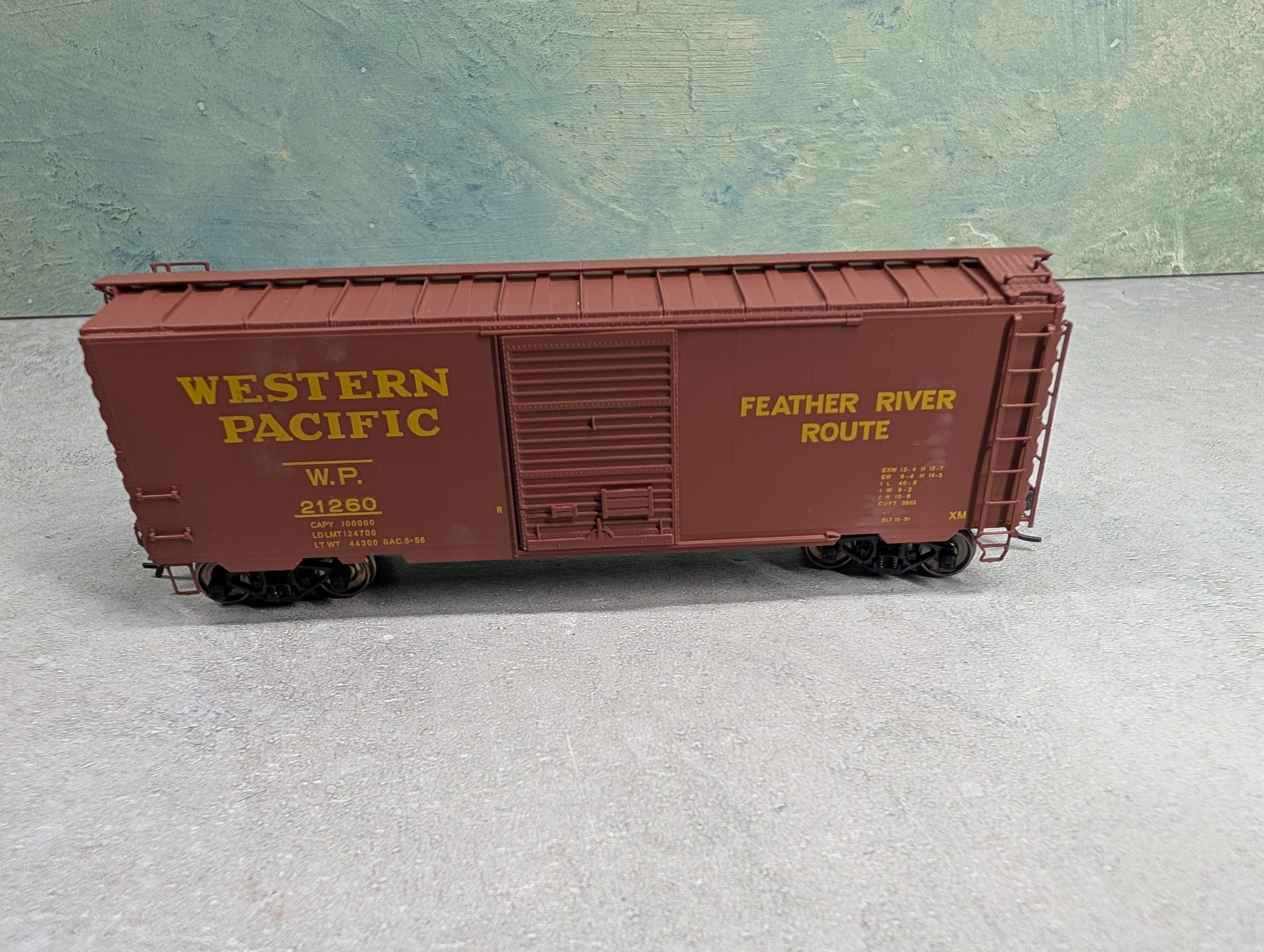 USED Intermountain #45476-03 HO Scale PS-1 40' Box Car Western Pacific WP #21260