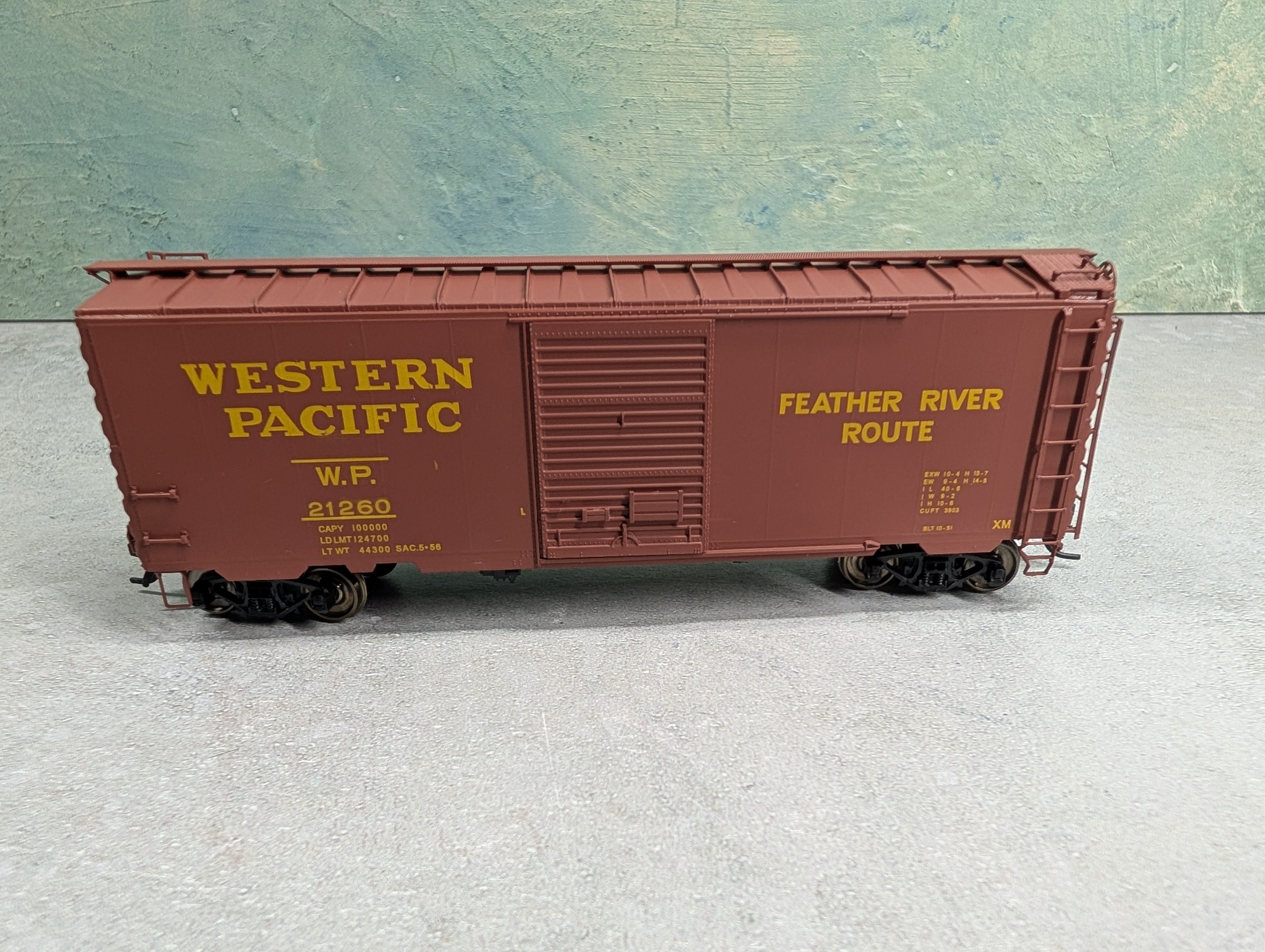 USED Intermountain #45476-03 HO Scale PS-1 40' Box Car Western Pacific WP #21260