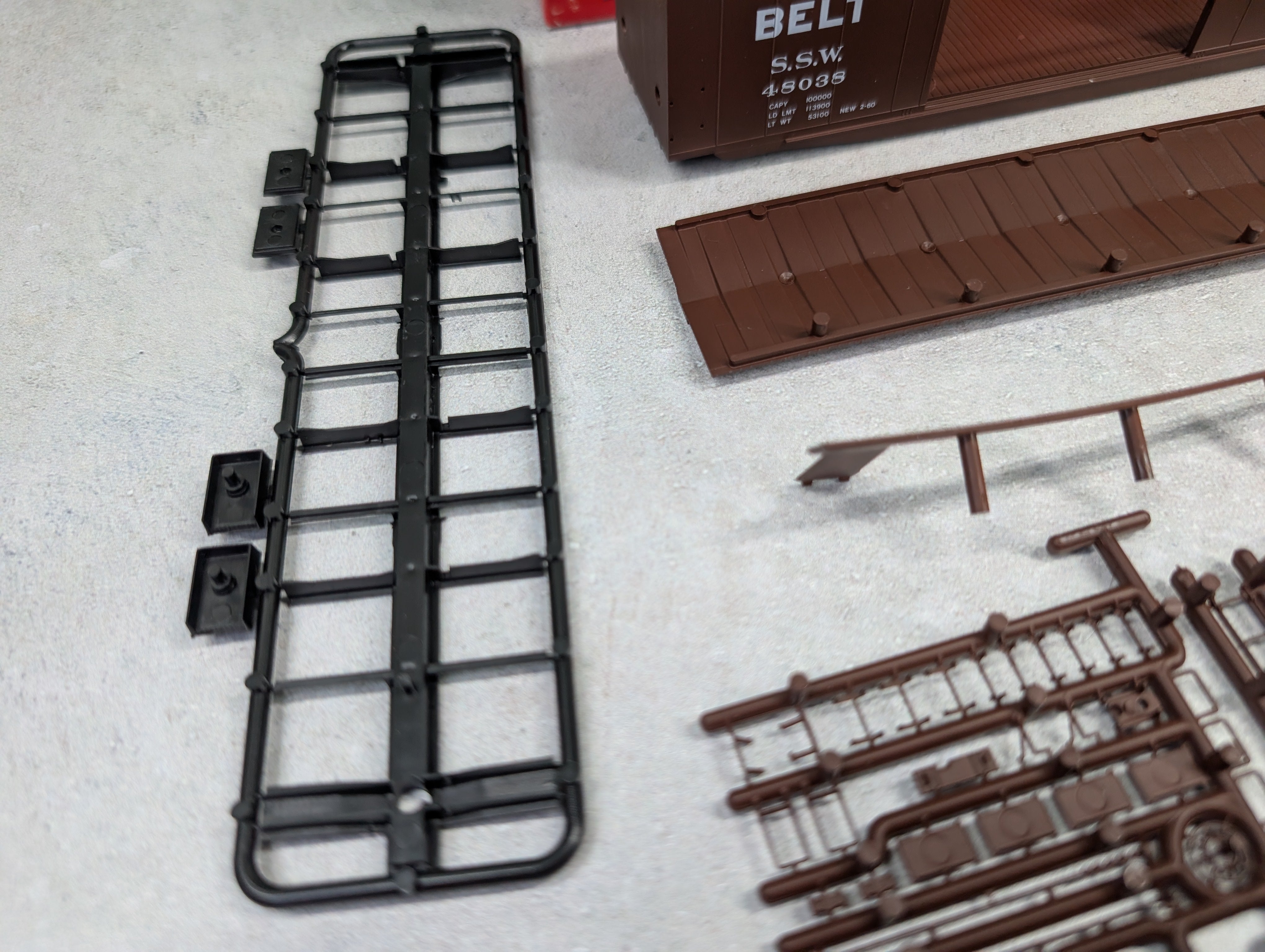 USED Intermountain #40604-06 HO Scale PS-1 50' DD Box Car Cotton Belt SSW #48038 KIT