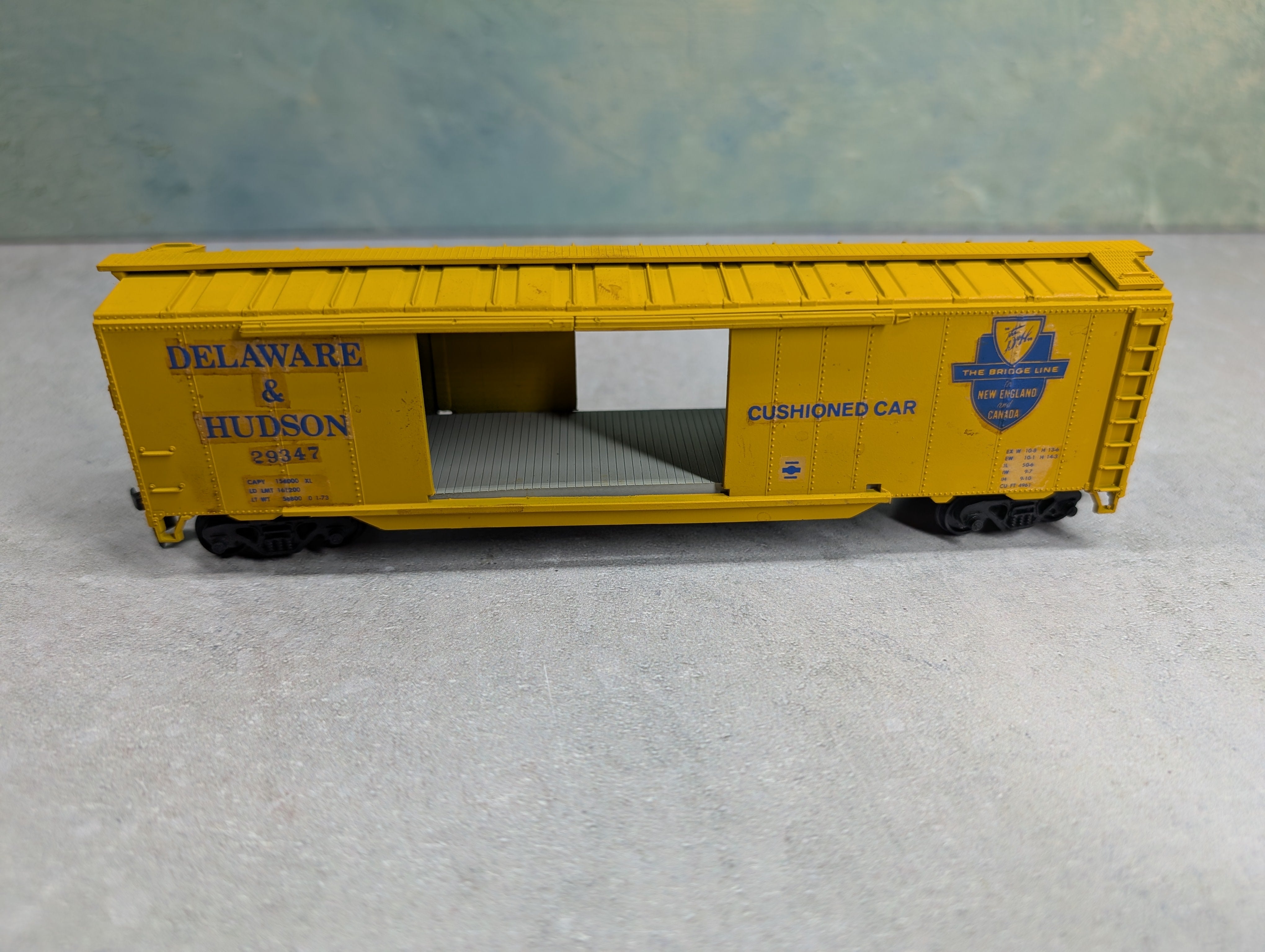 USED Athearn HO Scale 50' DD Box Car Delaware and Hudson D&H #29347 Decal