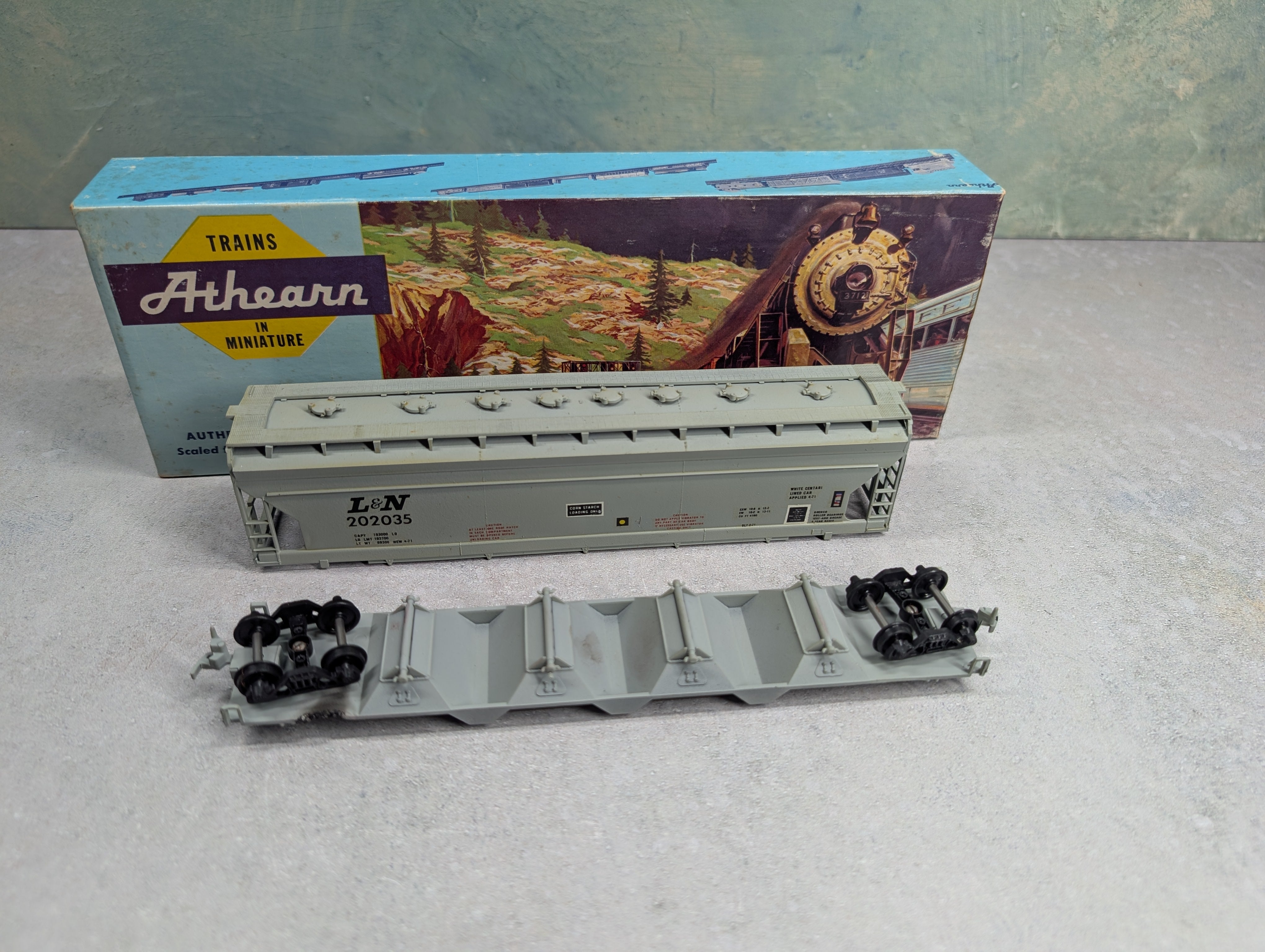 USED Athearn HO Scale 55' ACF Center Flow Louisville & Nashville L&N #202035 Custom Started KIT
