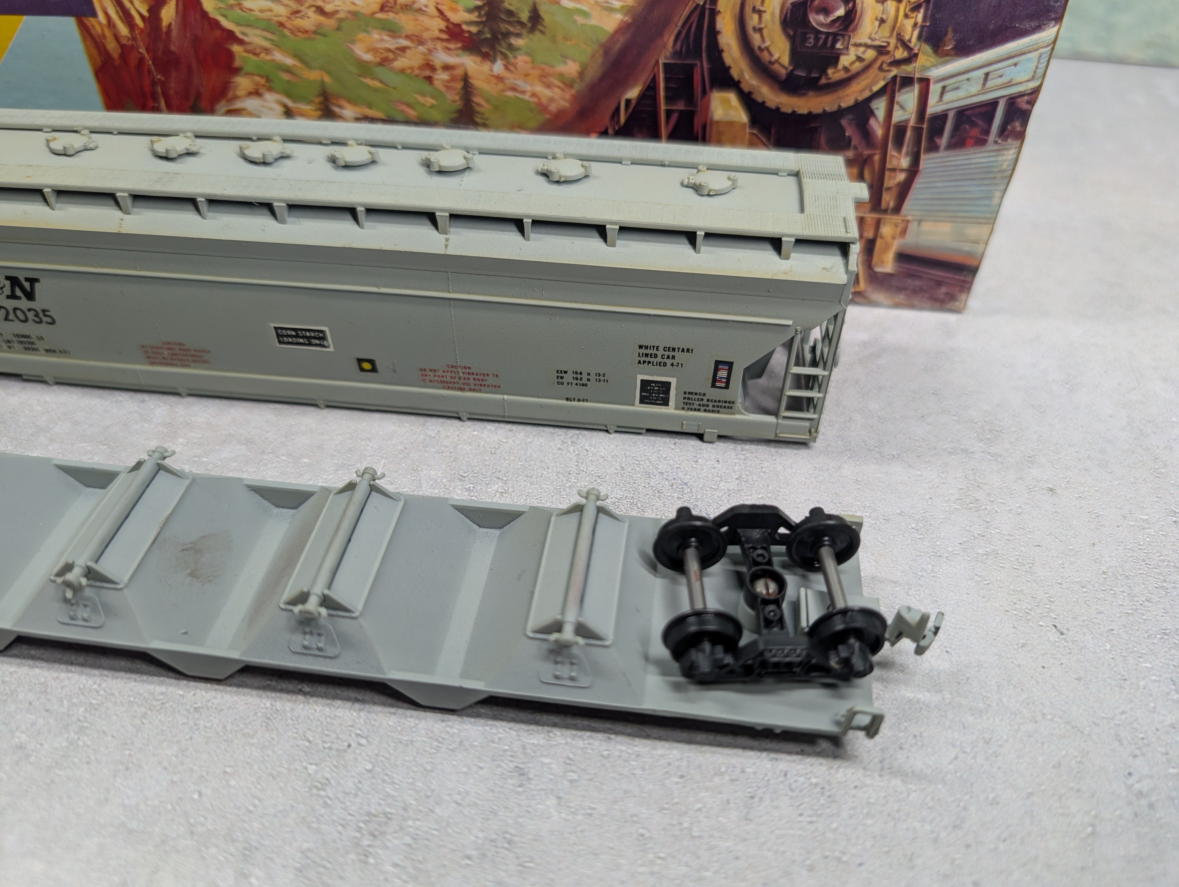 USED Athearn HO Scale 55' ACF Center Flow Louisville & Nashville L&N #202035 Custom Started KIT