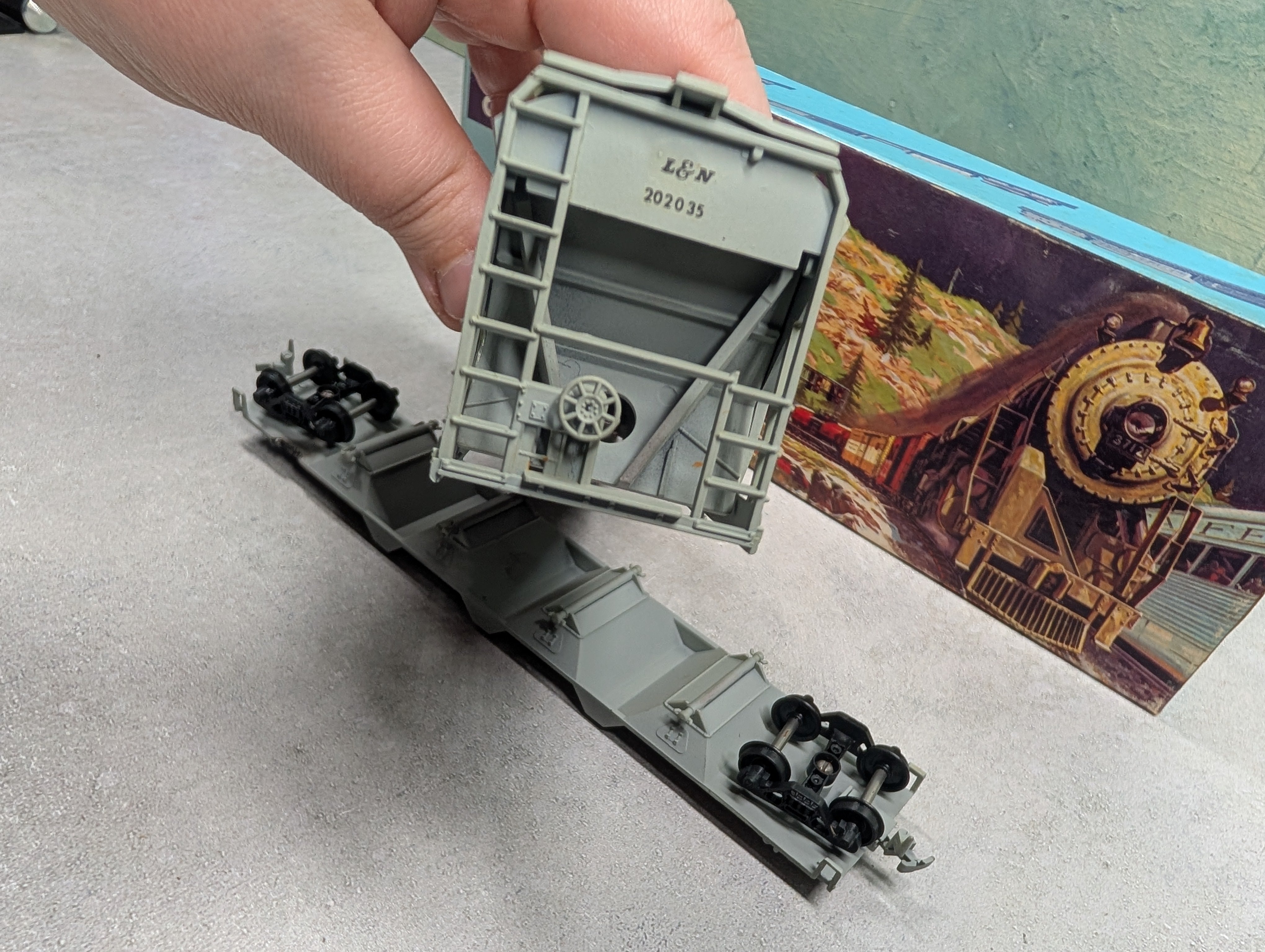 USED Athearn HO Scale 55' ACF Center Flow Louisville & Nashville L&N #202035 Custom Started KIT