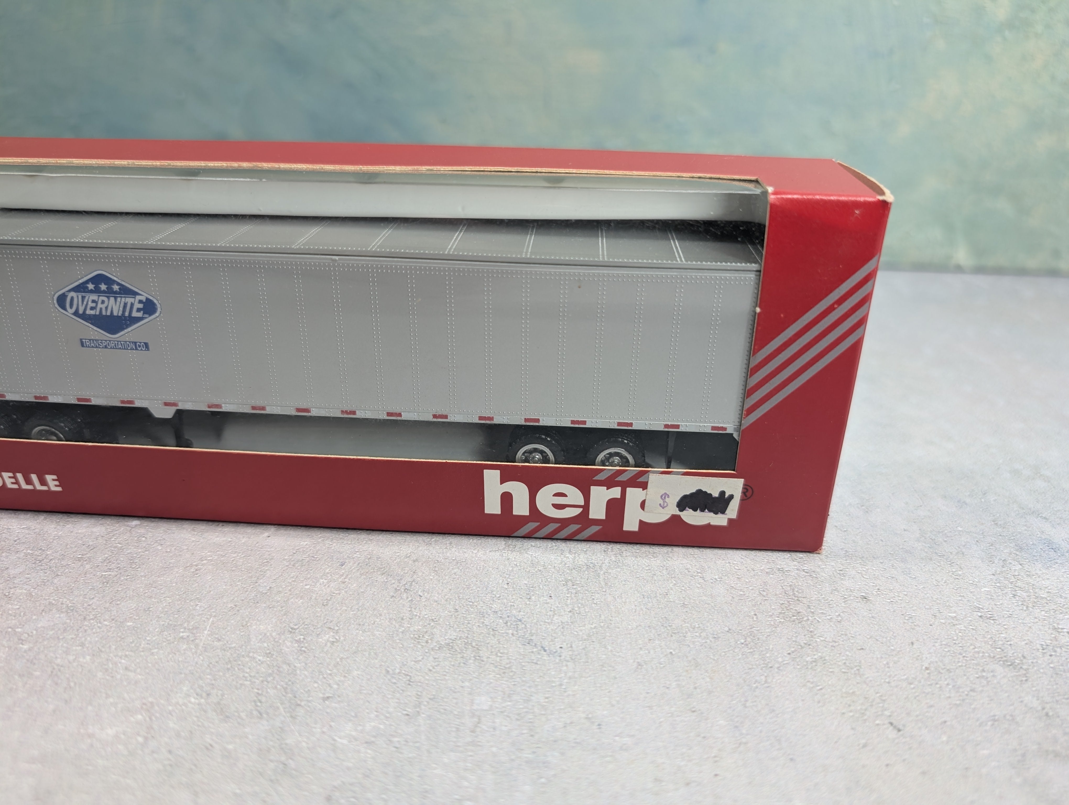 USED Herpa 6179 HO Scale Overnite Transportation Tractor Trailer Truck and Trailer