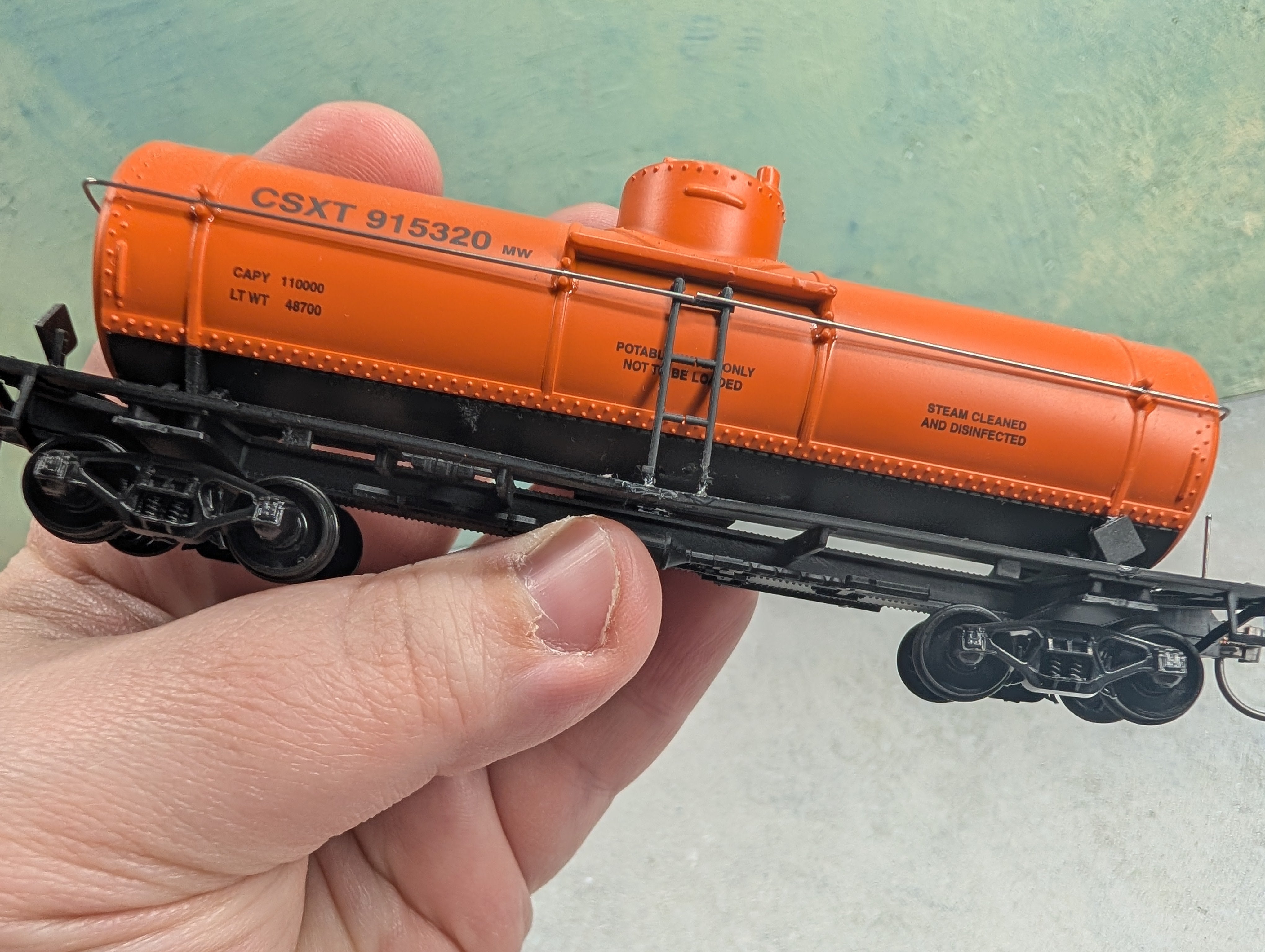 USED Walthers 932-915 HO Scale Orange MOW Work Train #1 CSX CSXT (6 pcs)