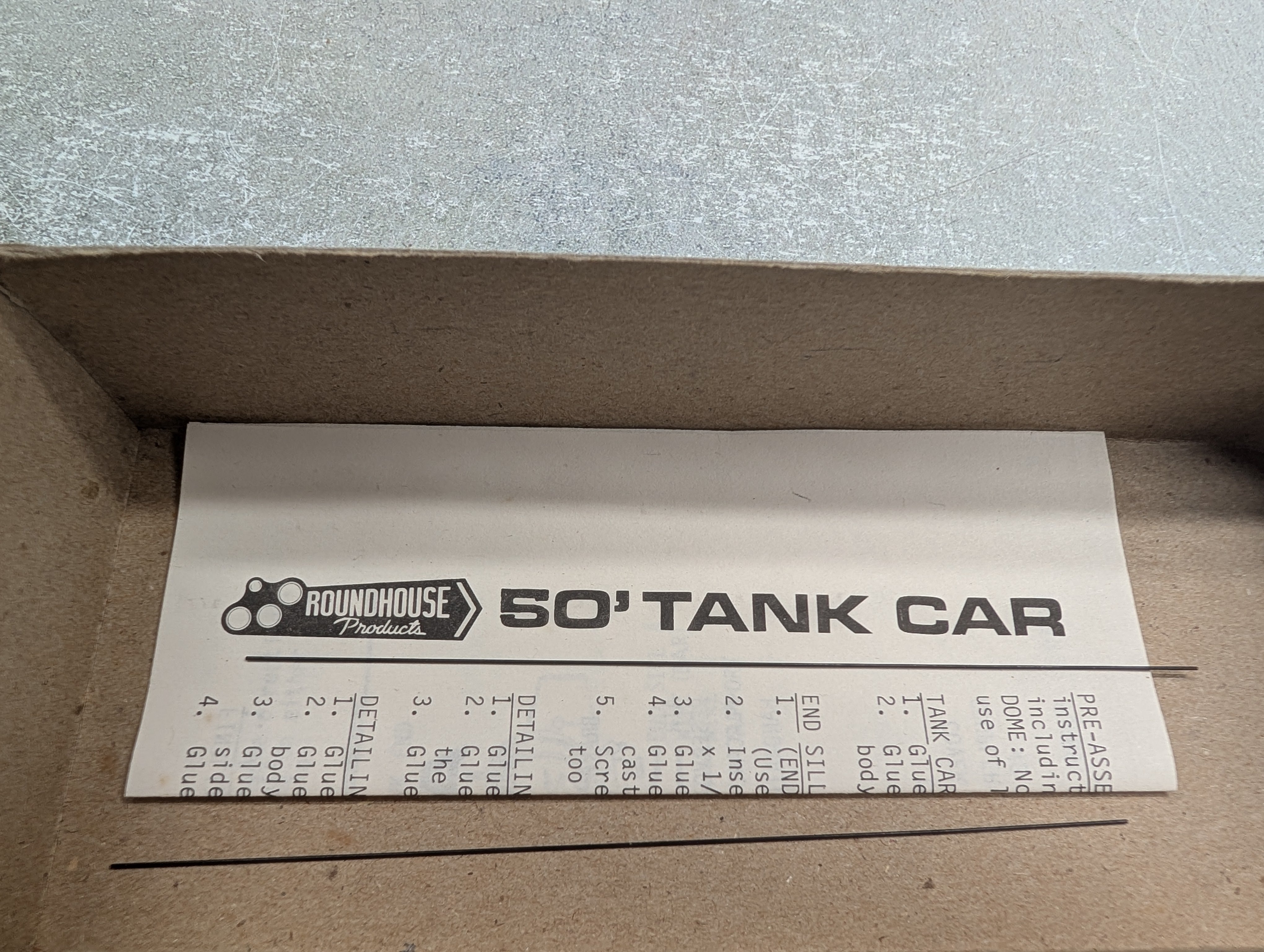 USED Roundhouse 3249 HO Scale 50' Tank Car ADM UTLX #72483 Corn Sweeteners KIT