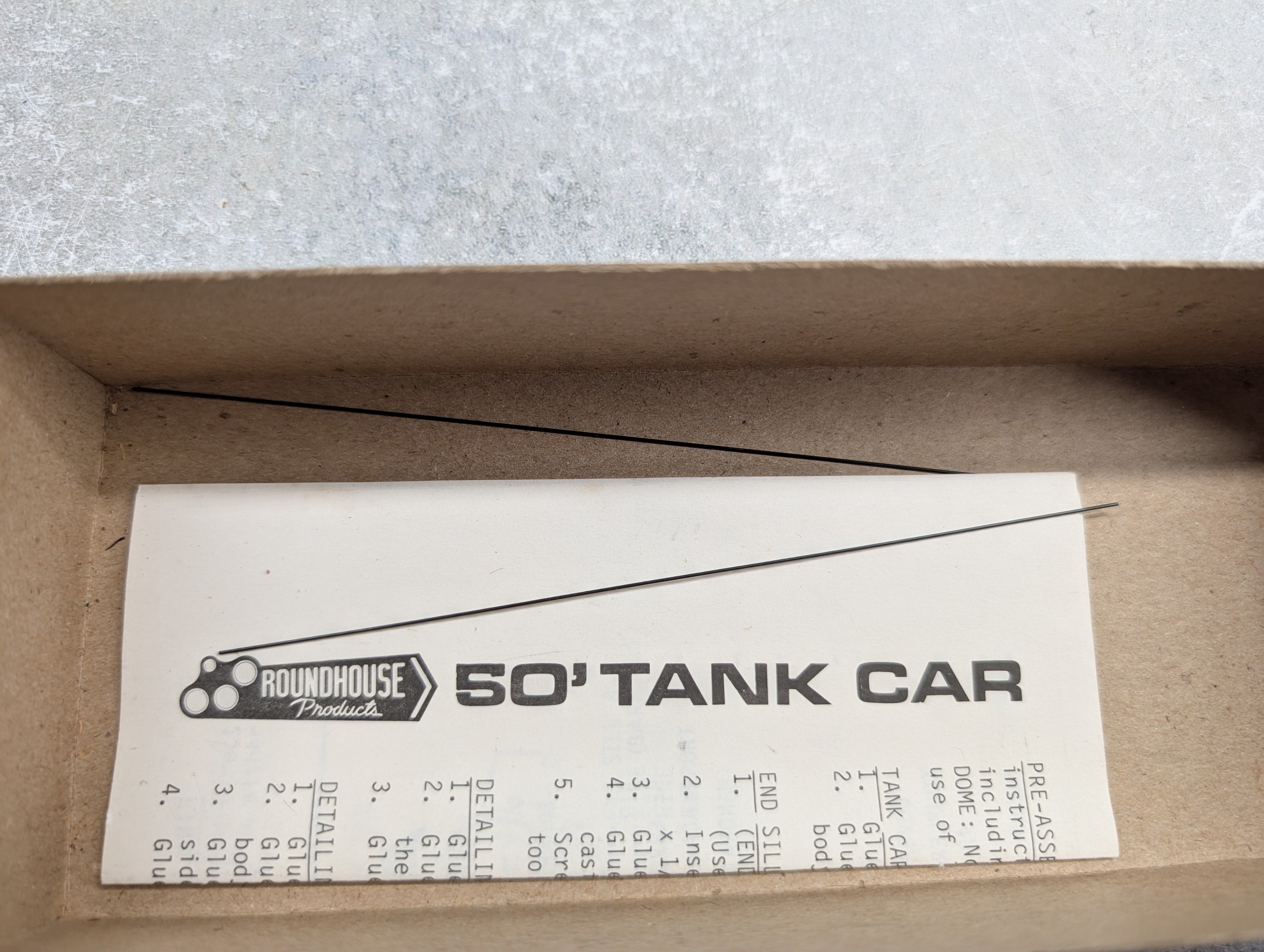 USED Roundhouse 3250 HO Scale 50' Tank Car ADM UELX #78606 KIT