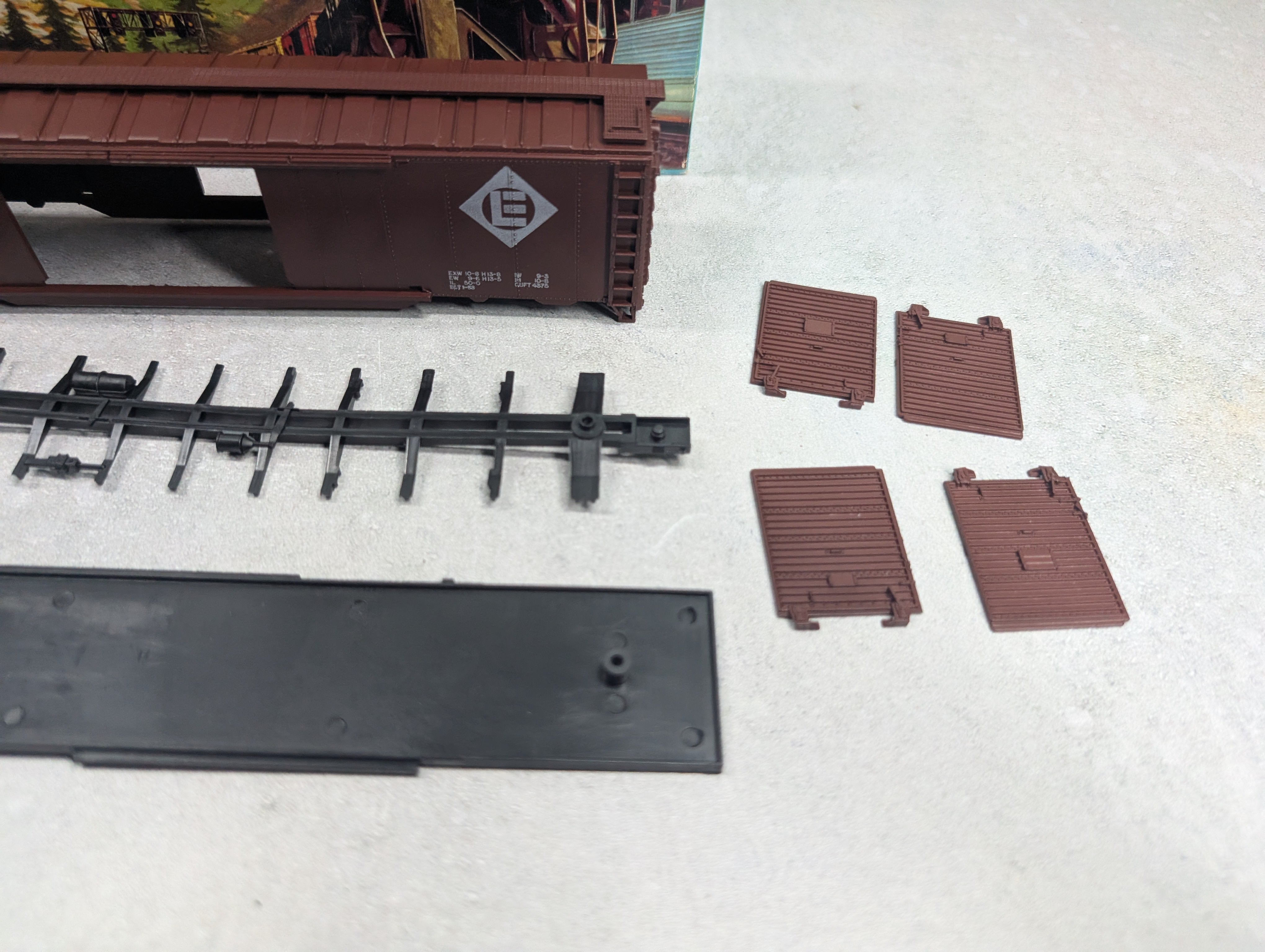 USED Athearn 502 HO Scale 50' DD Box Car Erie Lackawanna EL #67143 L&S Hobby KIT