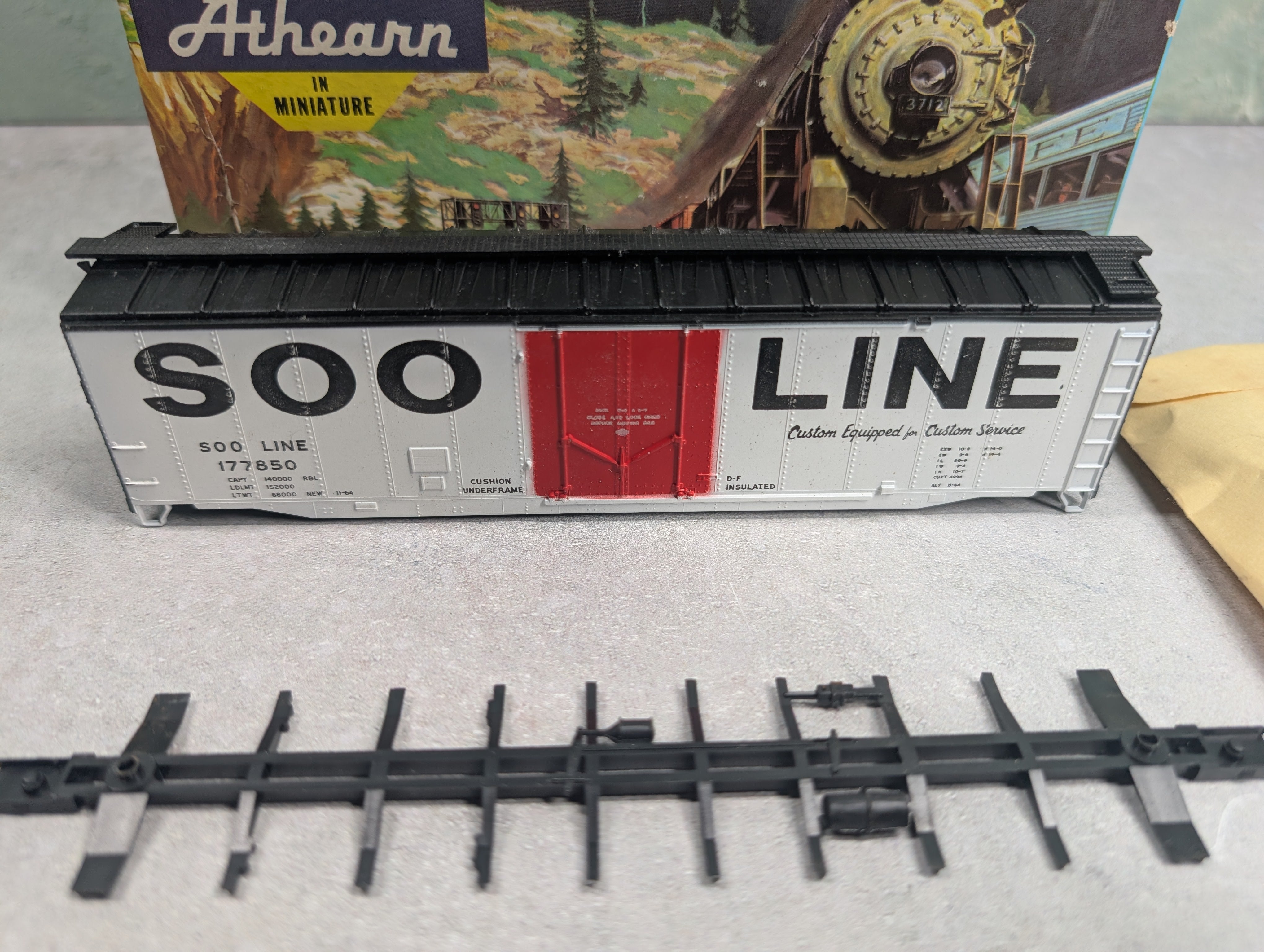 USED Athearn 1335 HO Scale 50' PD Box Car SOO Line #177850 Decals KIT