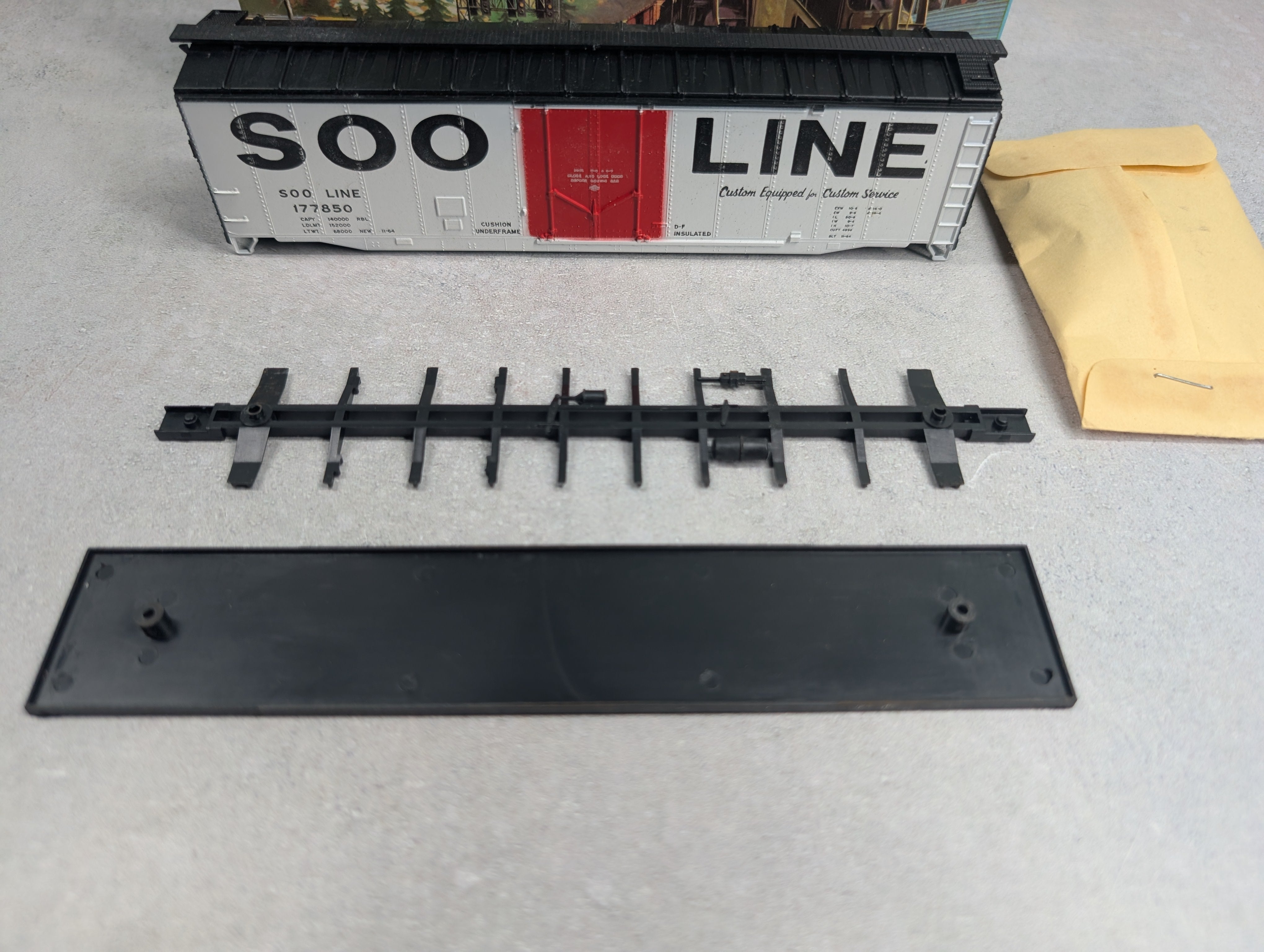 USED Athearn 1335 HO Scale 50' PD Box Car SOO Line #177850 Decals KIT