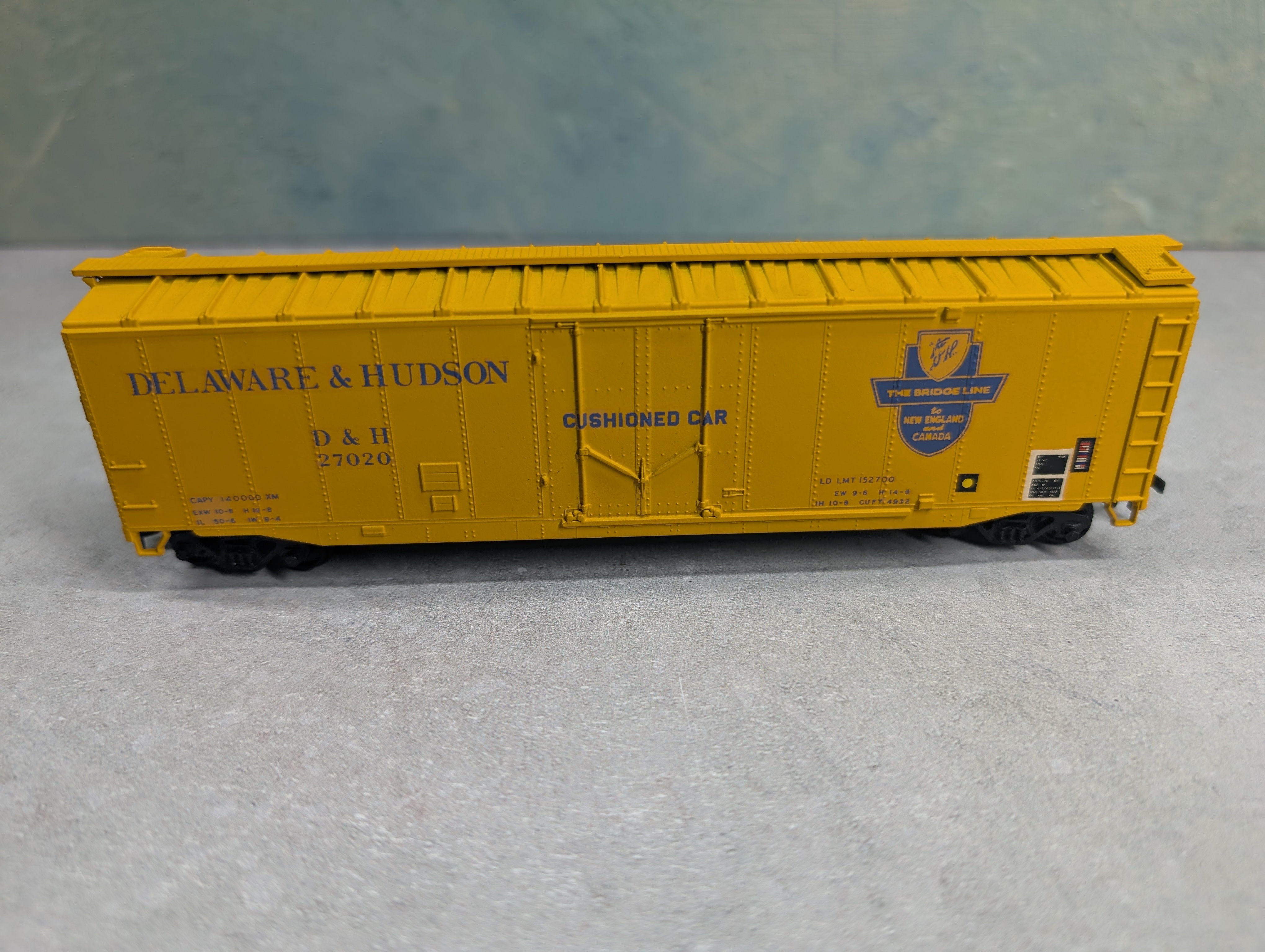 USED Athearn HO Scale 50' PD Box Car Delaware and Hudson D&H #27020 Decals