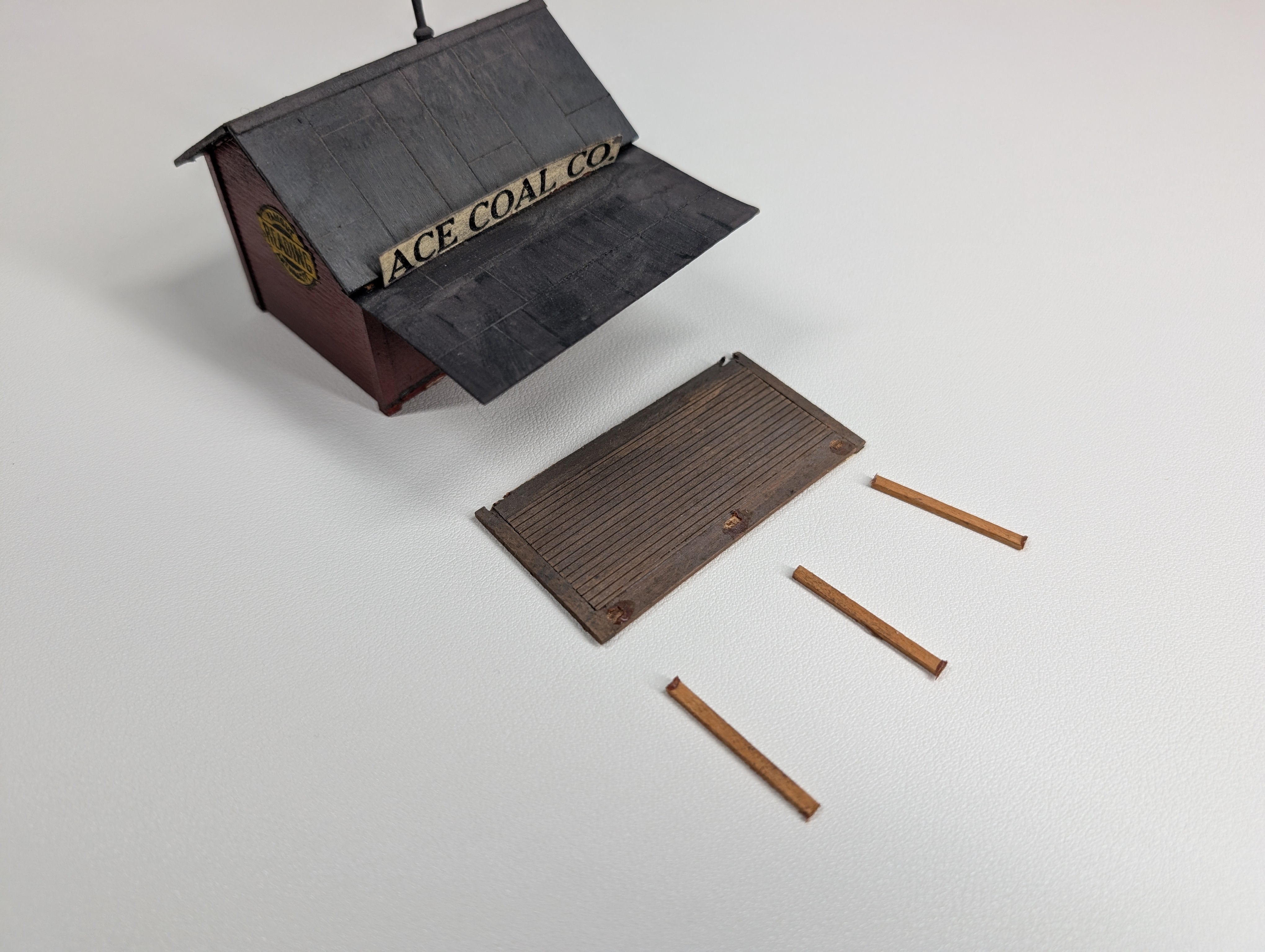 USED HO Scale Ace Coal Co, Scratch Built Building