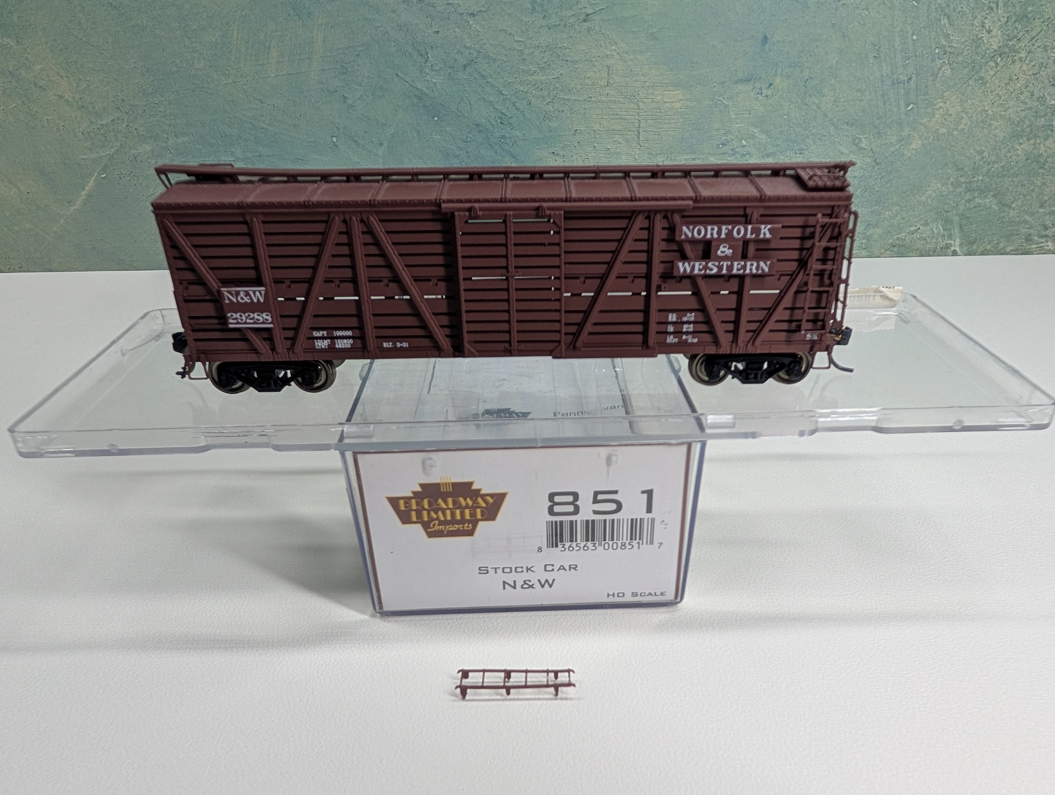 USED Broadway Limited 851 HO Scale Stock Car Norfolk & Western N&W #29288