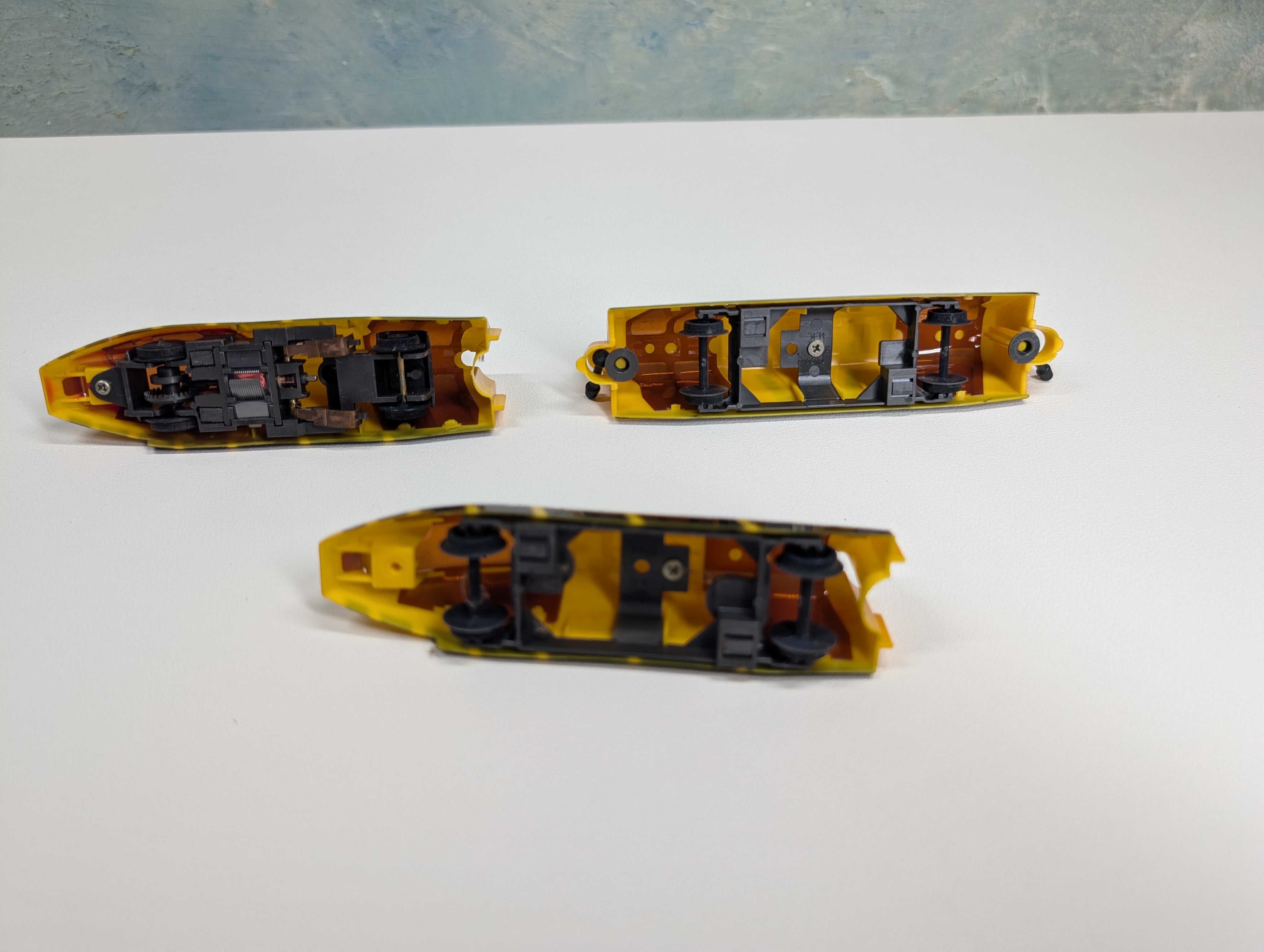 USED Tyco Untested Slot Car Yellow Turbo Train