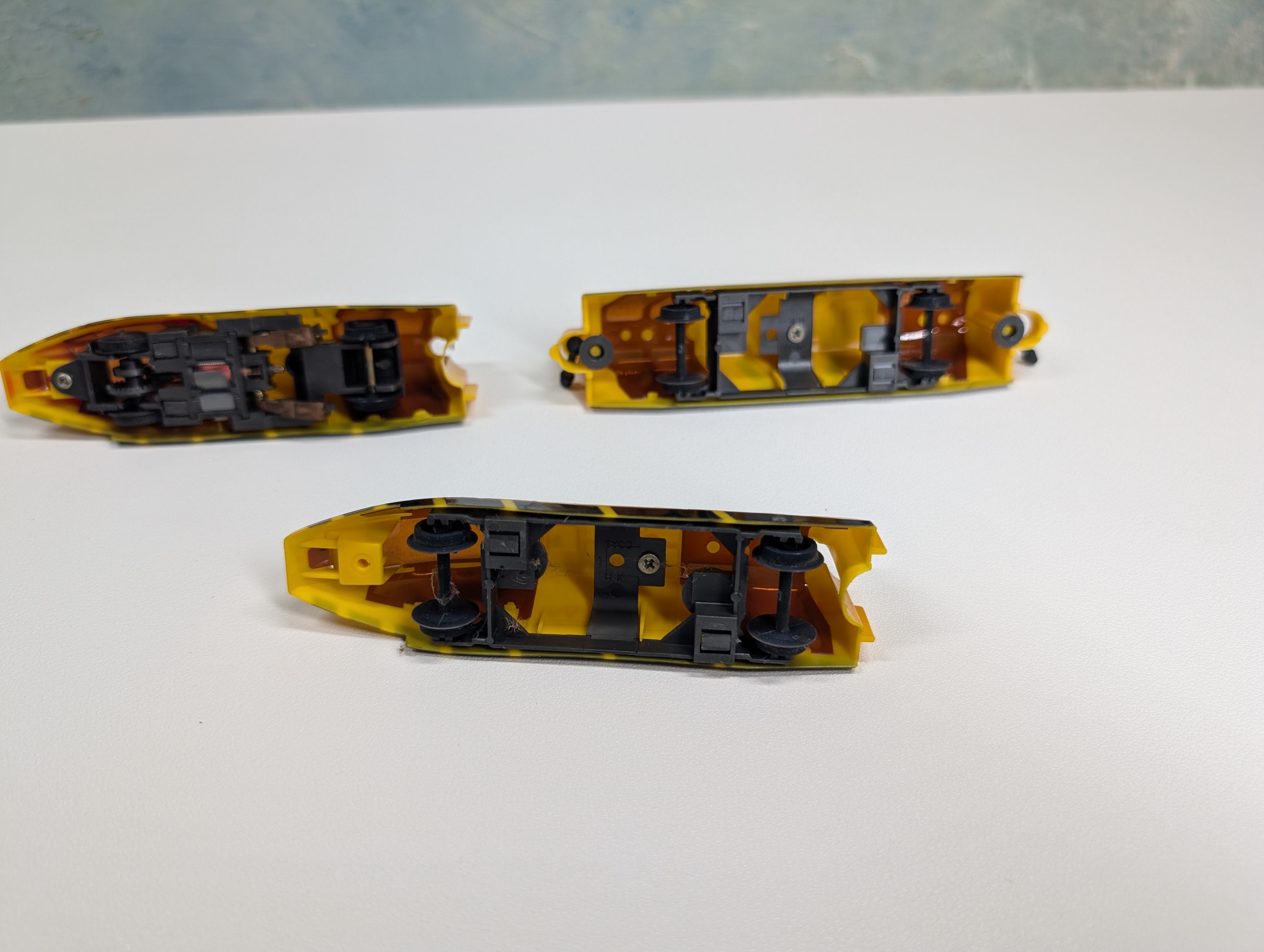 USED Tyco Untested Slot Car Yellow Turbo Train