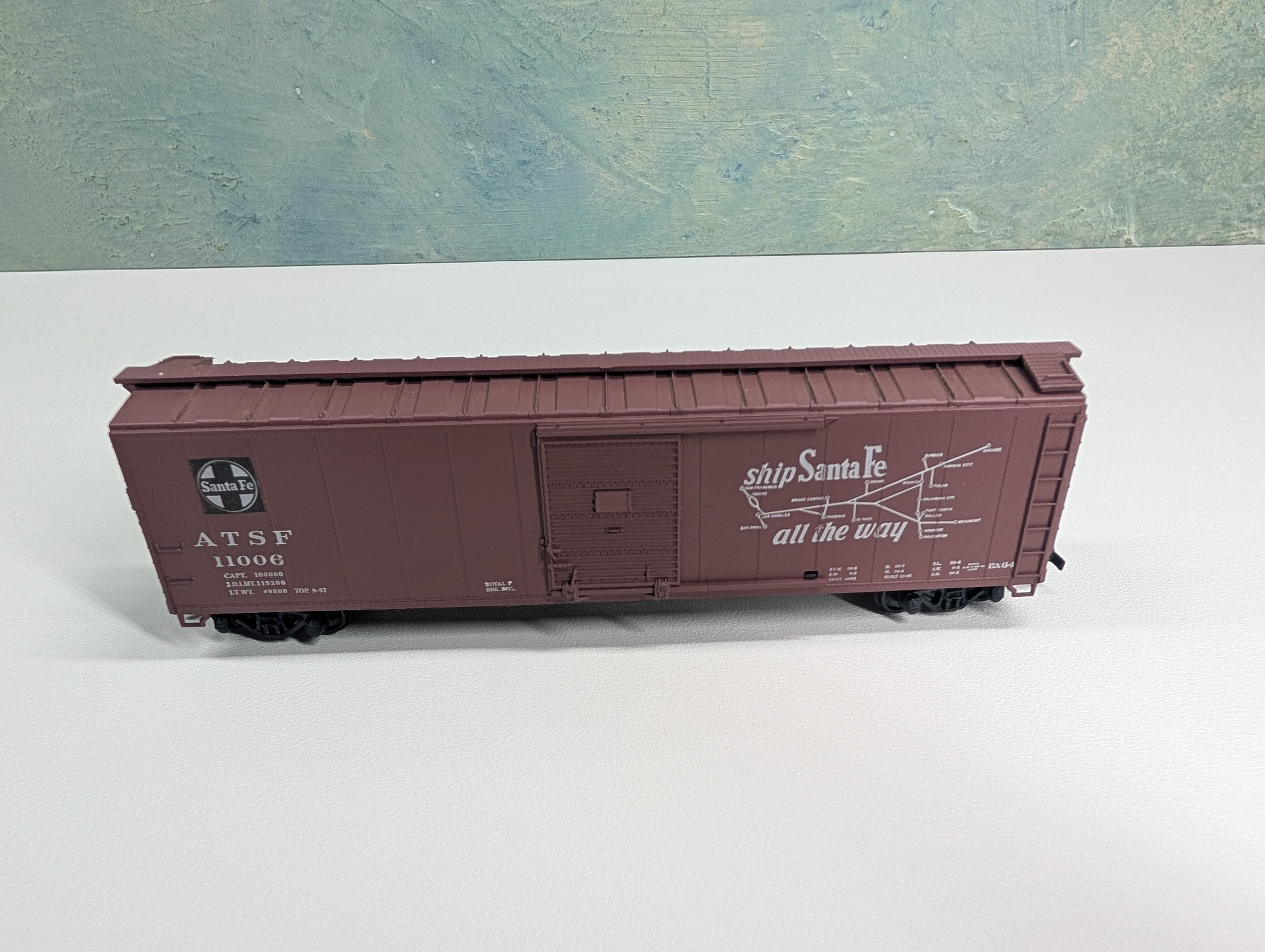 USED Athearn HO Scale 50' Box Car Santa Fe ATSF #11006