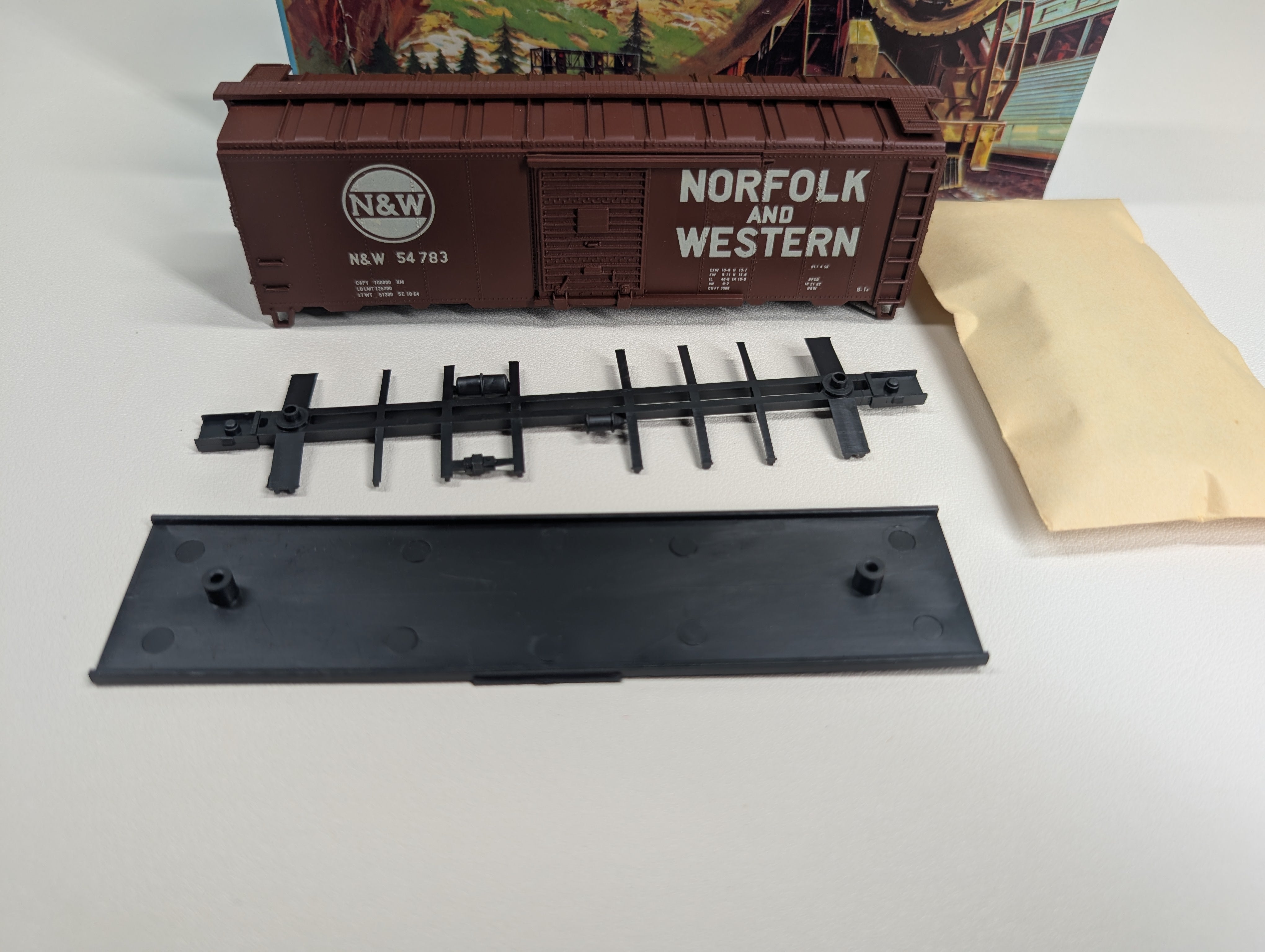 USED Athearn HO Scale 40' Box Car Norfolk & Western N&W #54783 Decals KIT