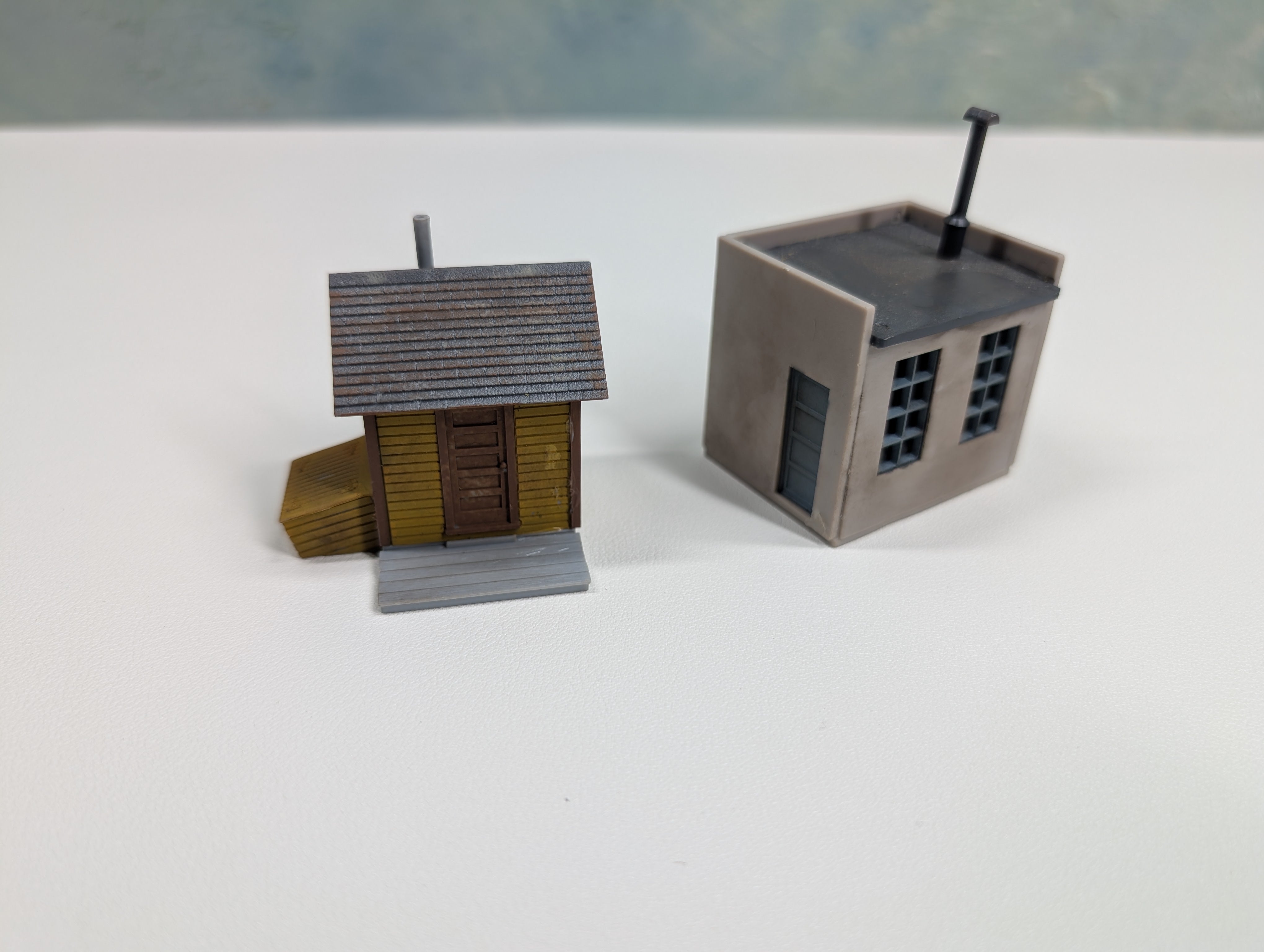 USED HO Scale Two Small Buildings, Shed, Shanty
