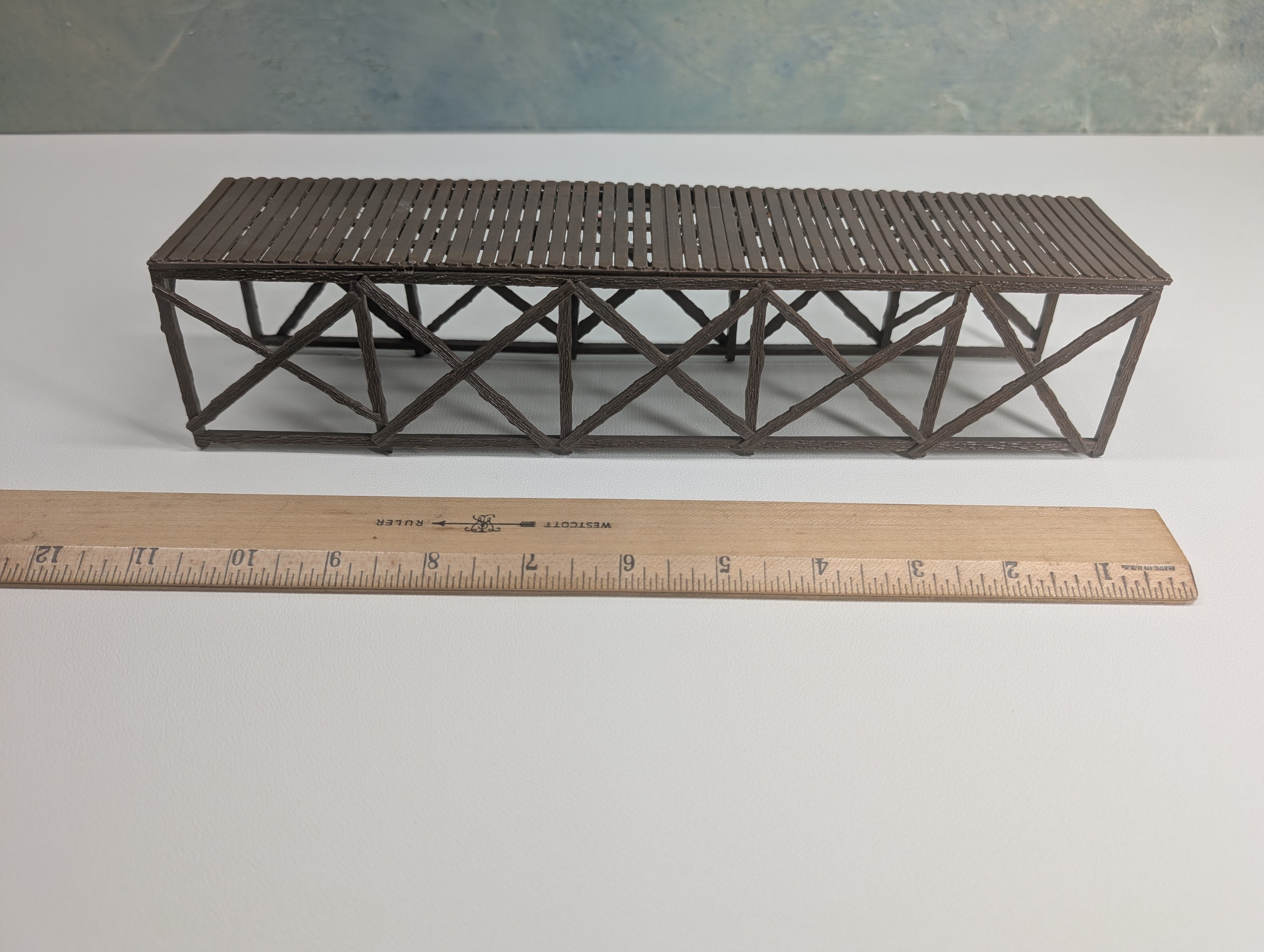 USED HO Scale Wooden Platform or Walkway Bridge 0