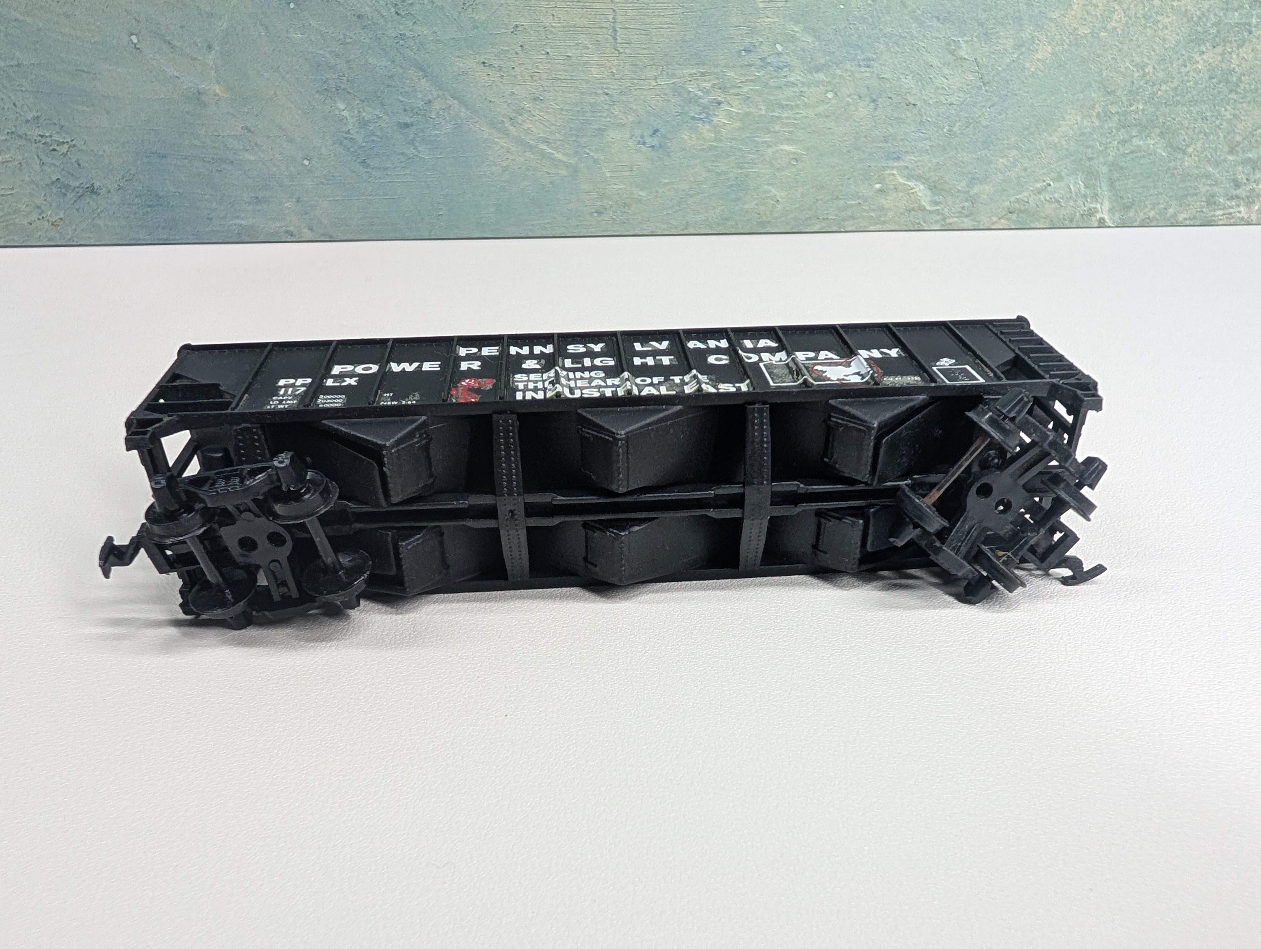 USED HO Scale 100 Ton Hopper PPLX #117 Decal