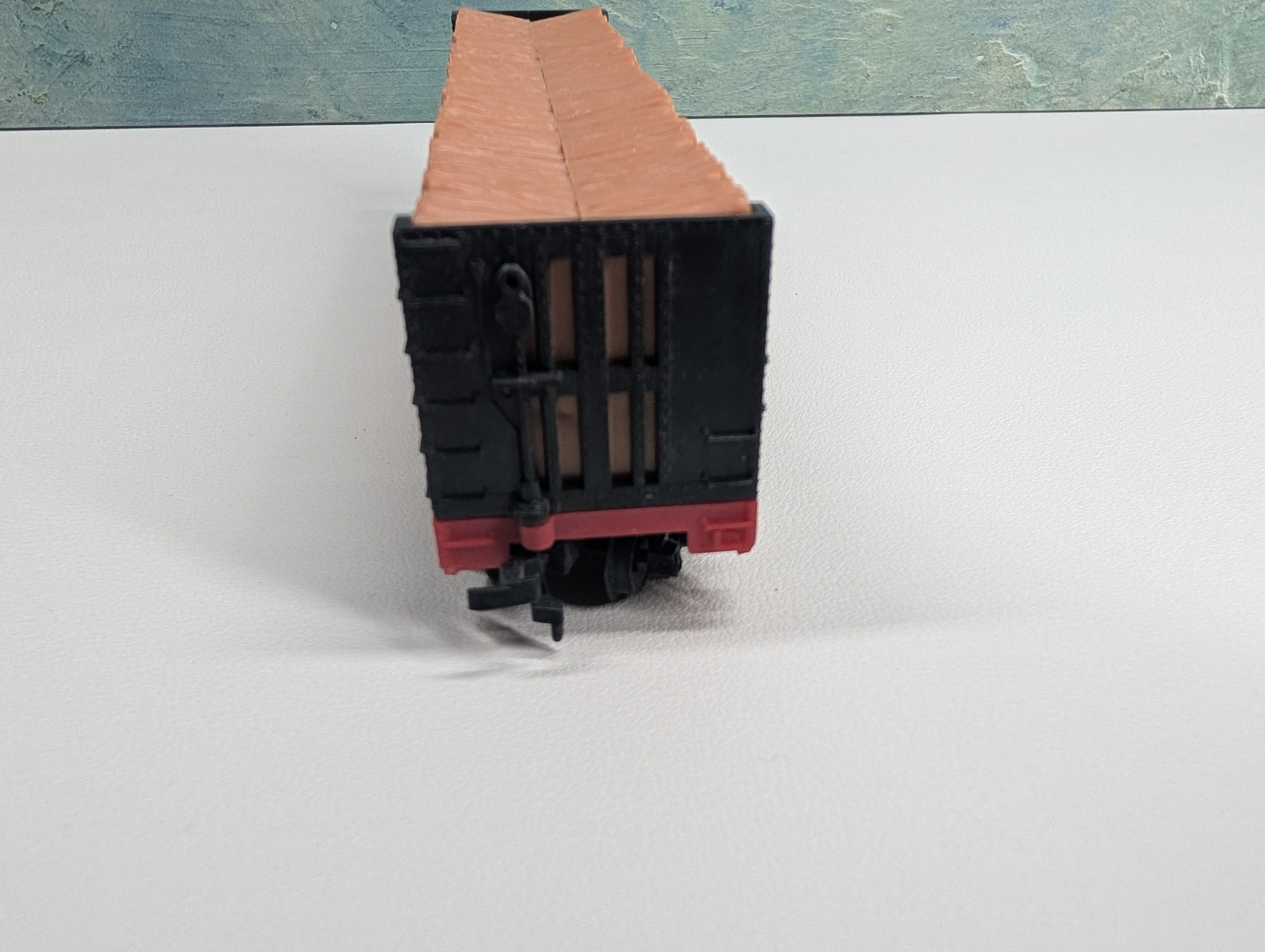 USED Tyco HO Scale Bulkhead Flat Car w/ Load Southern 4365