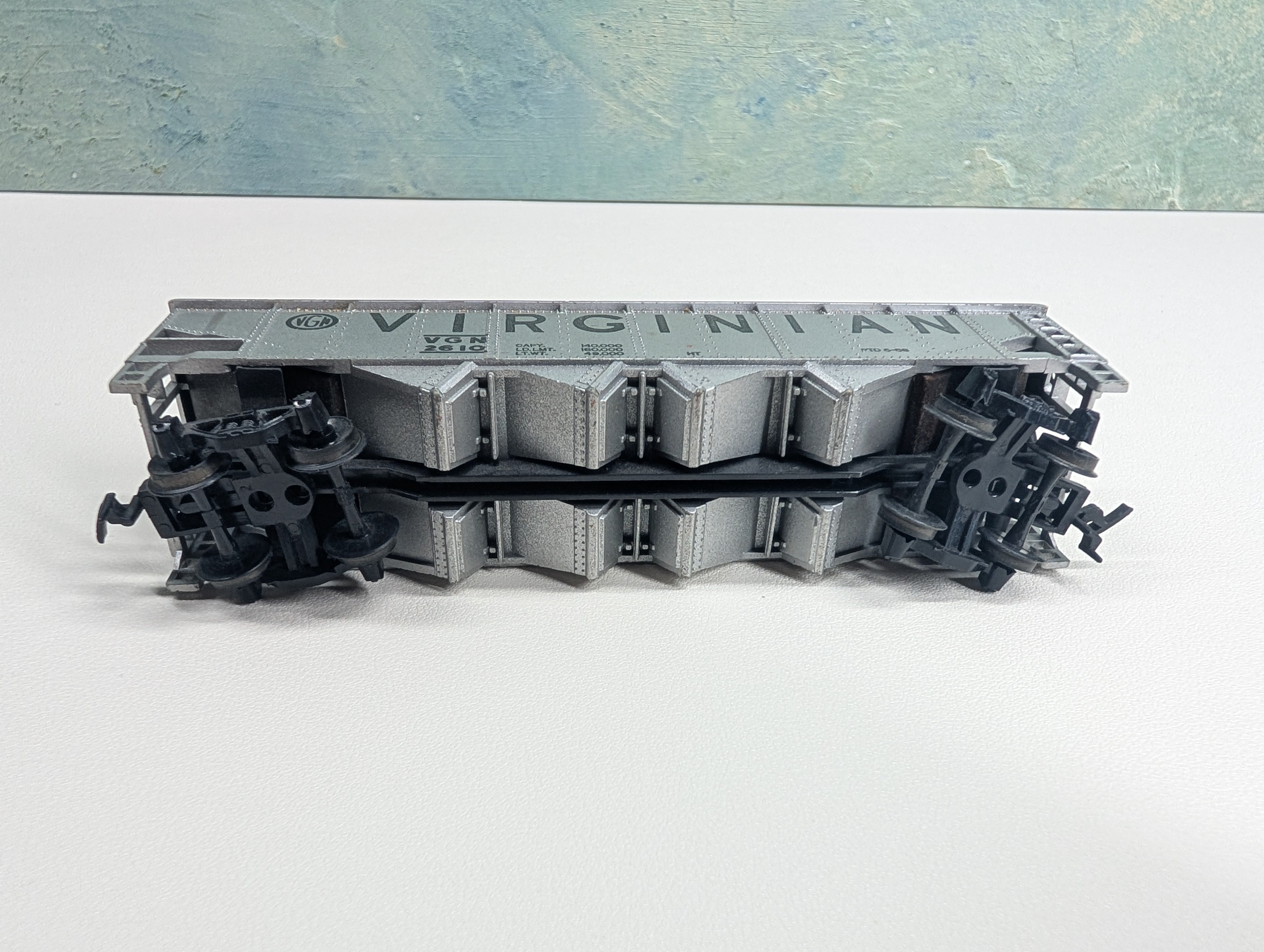 USED Tyco HO Scale Quad Hopper Virginian VGN #2610