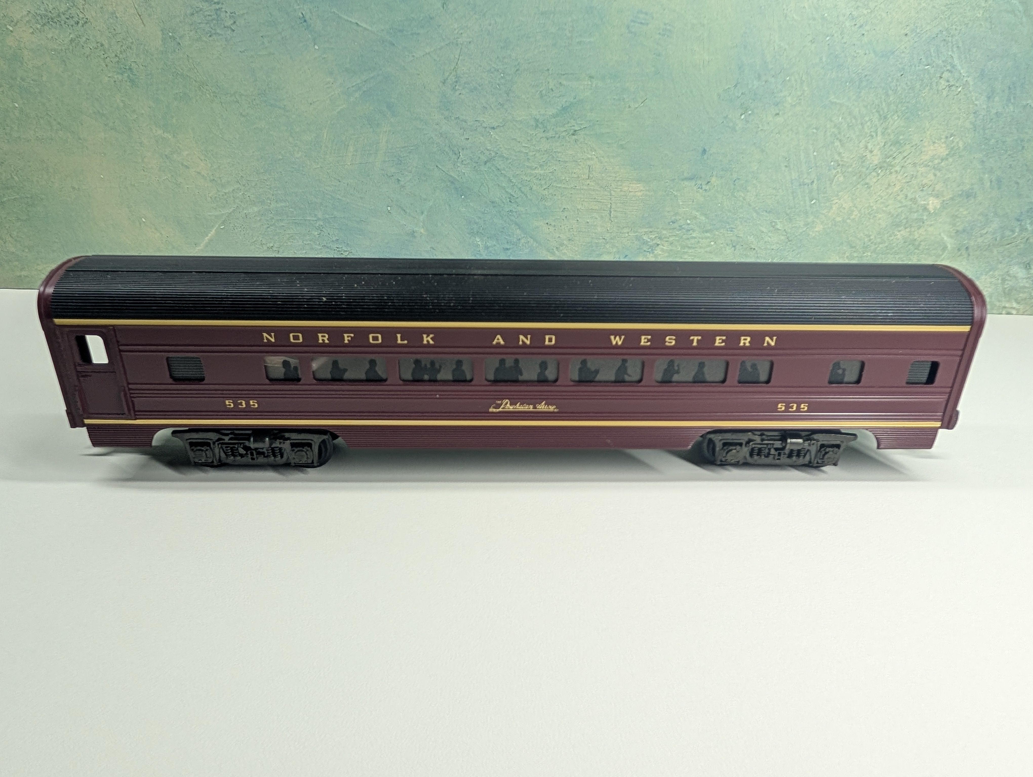 USED MTH Premier 20-6014 O Passenger Car, 3 Rail Norfolk & Western #535 Powhatan Arrow