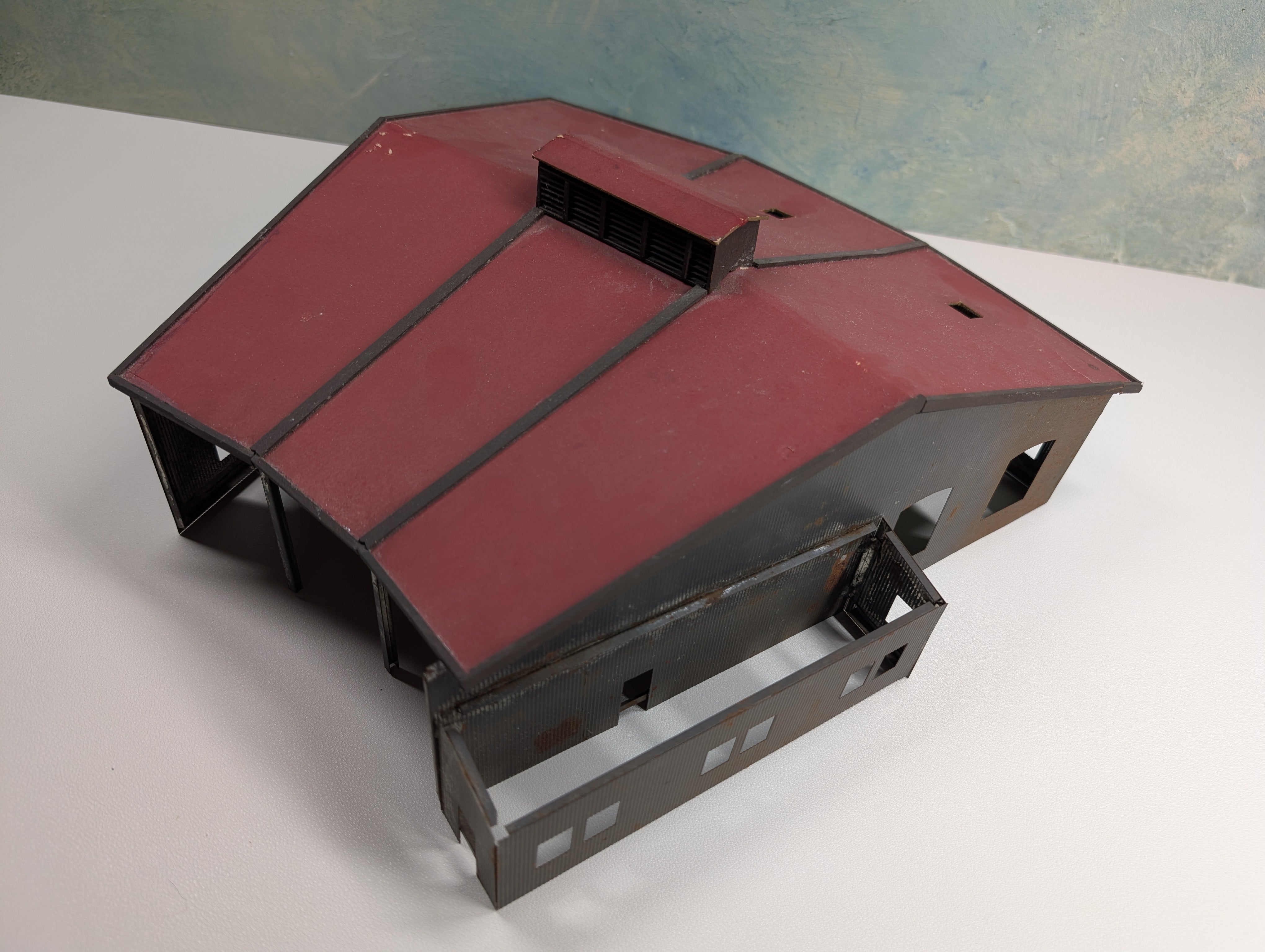 USED Suydam HO Scale 3 Stall Roundhouse