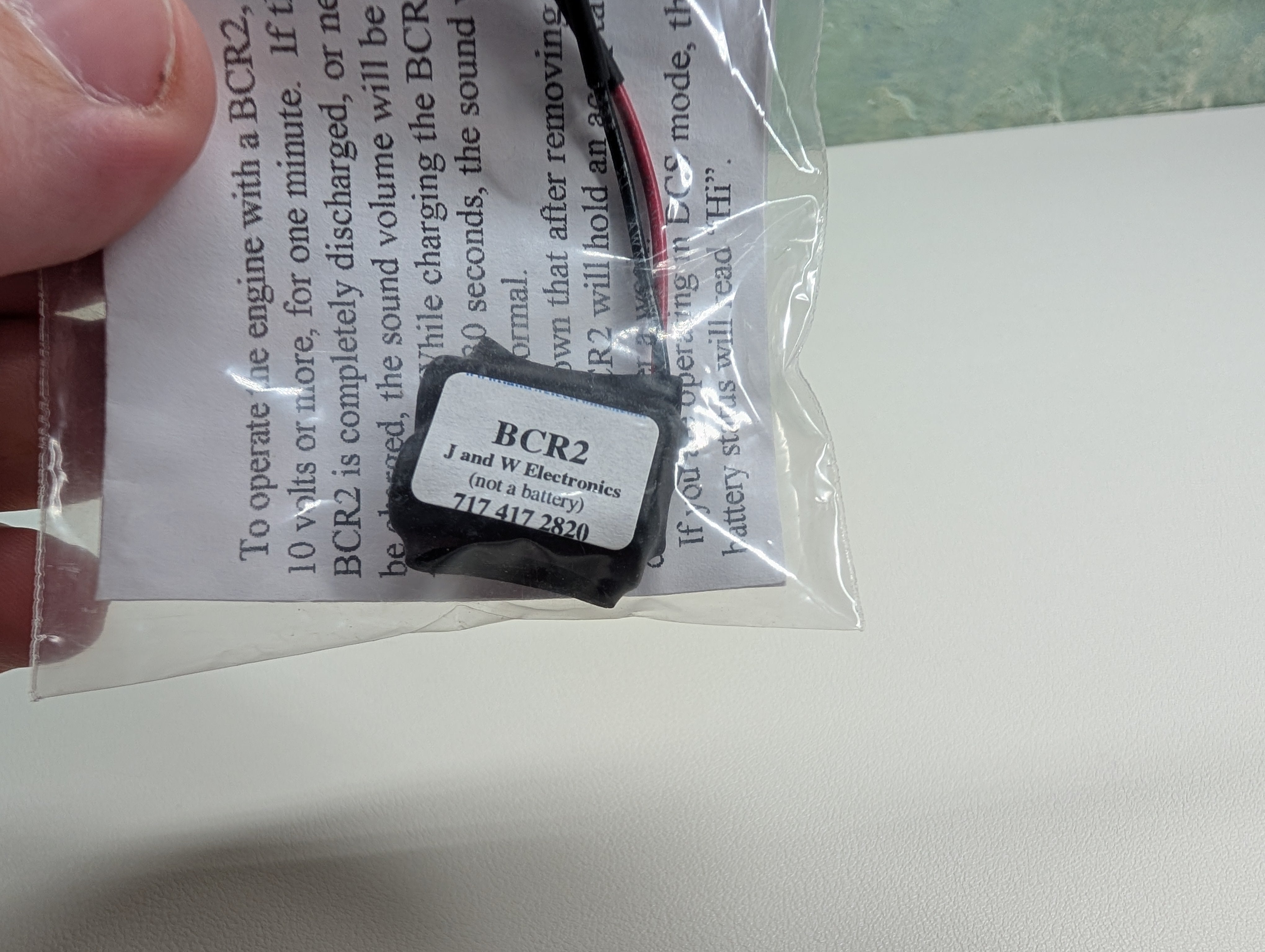 USED J & W Electronics O Component Replacement 3 Volt BCR2 For MTH PS2 Engines